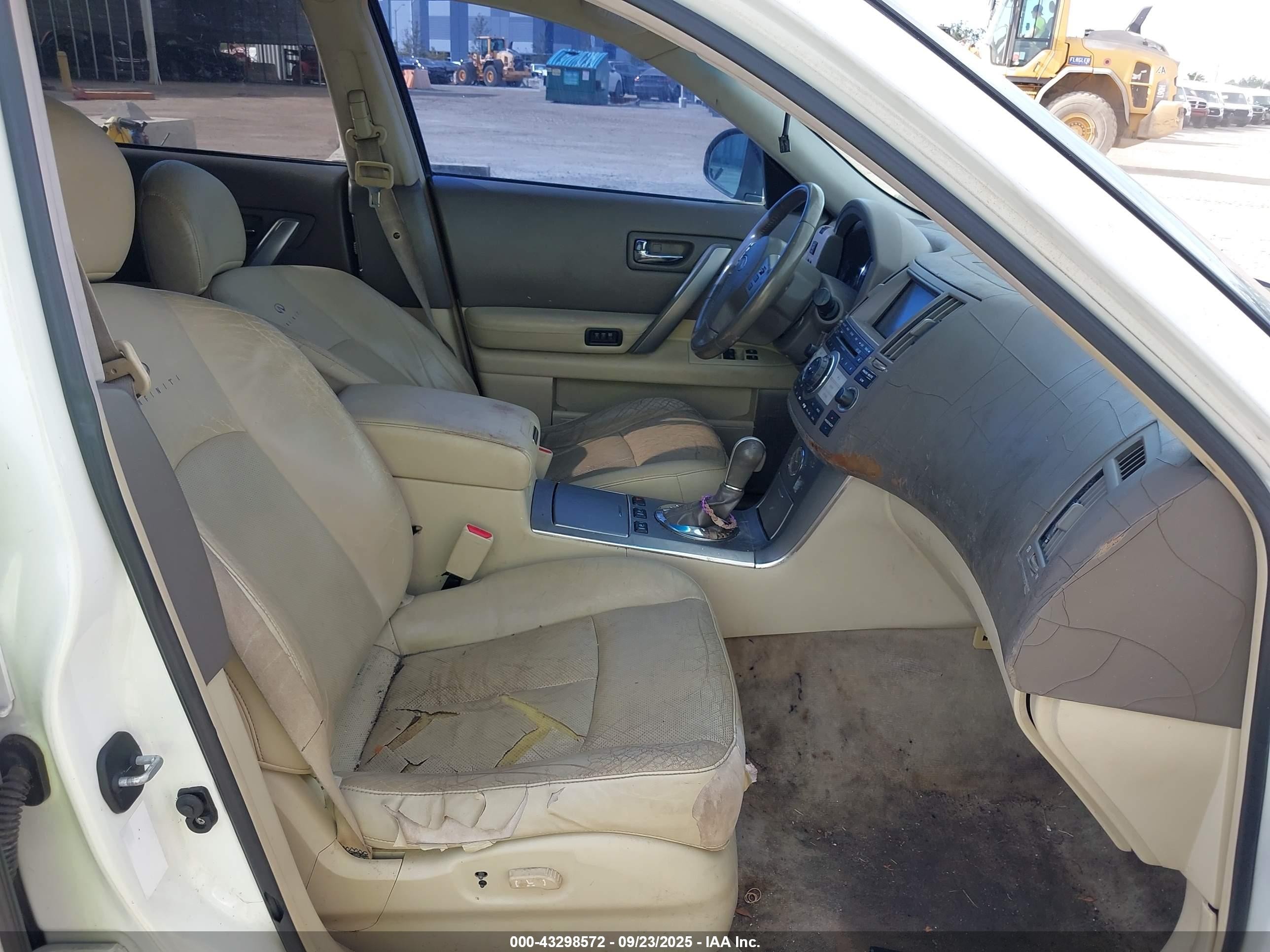 2006 Infiniti Fx35   White vin: JNRAS08W36X203102