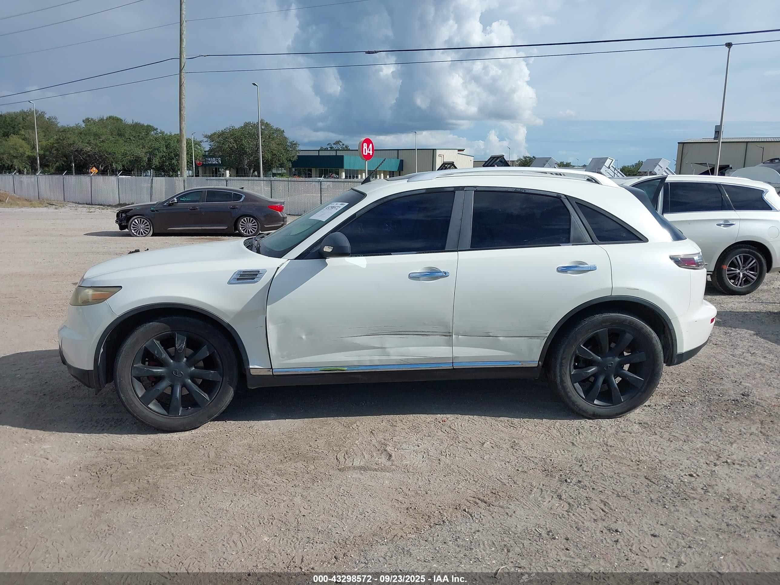 2006 Infiniti Fx35   White vin: JNRAS08W36X203102