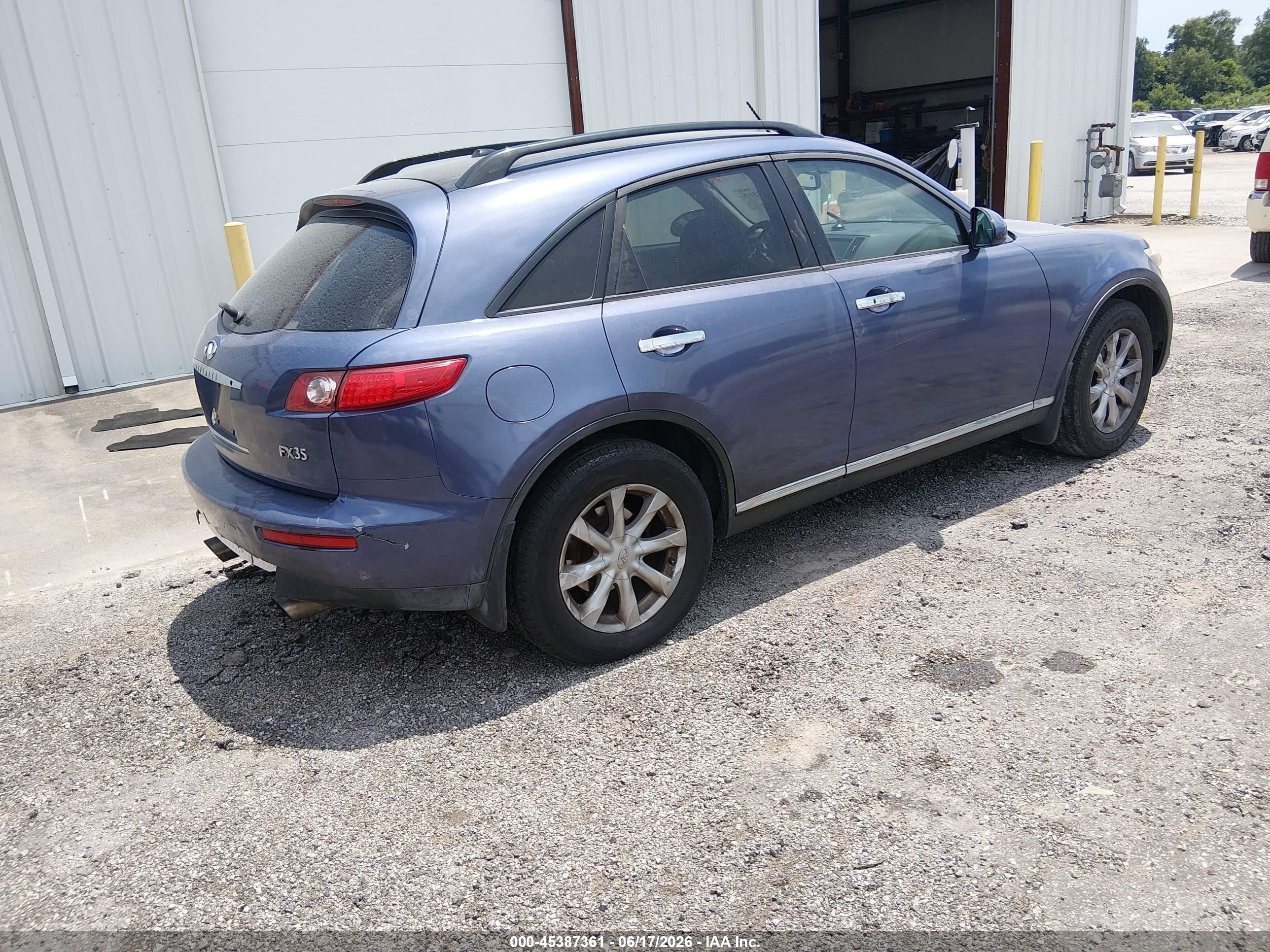 2006 Infiniti Fx35   Blue vin: JNRAS08W36X211586