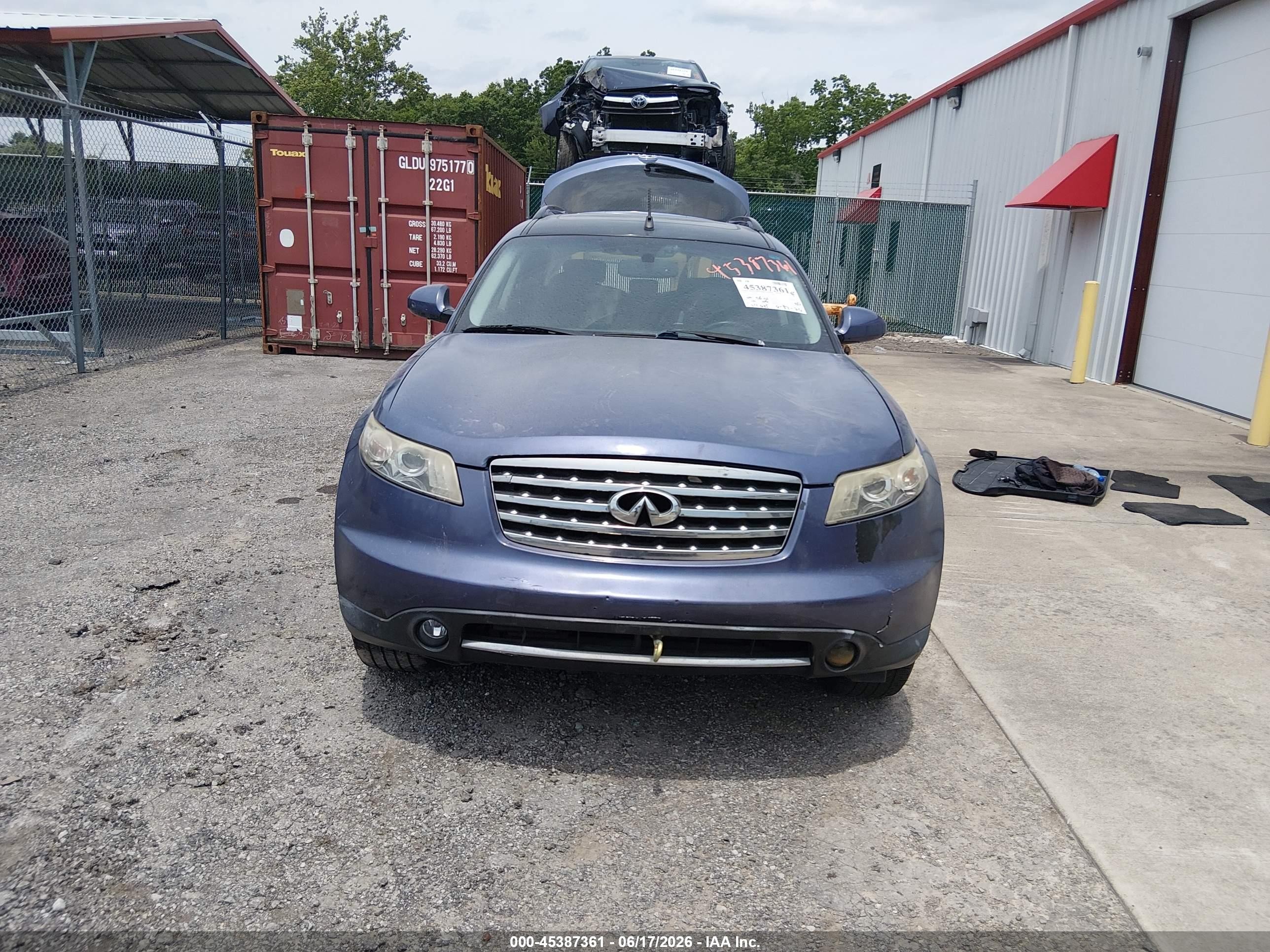 2006 Infiniti Fx35   Blue vin: JNRAS08W36X211586
