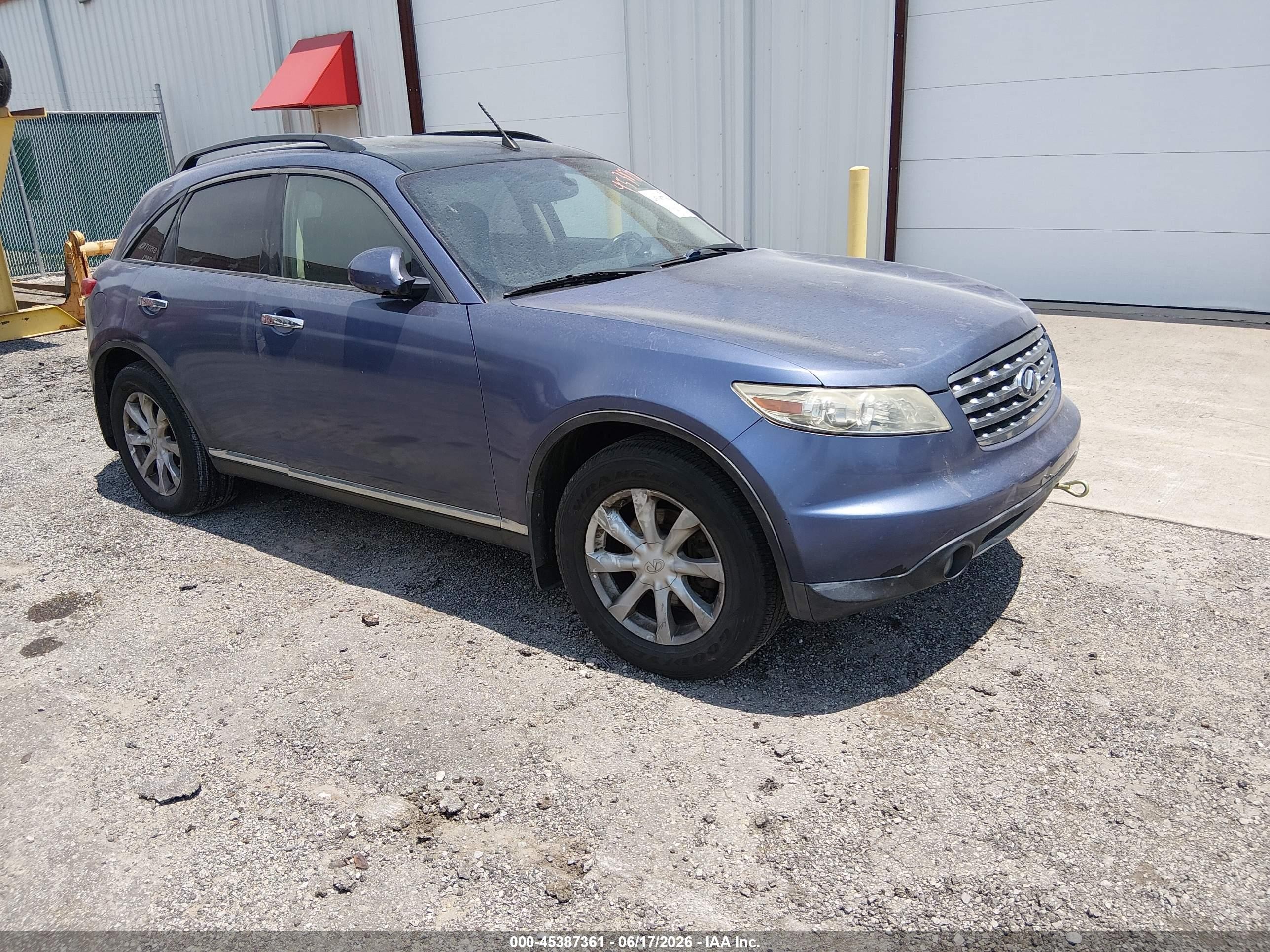 2006 Infiniti Fx35   Blue vin: JNRAS08W36X211586