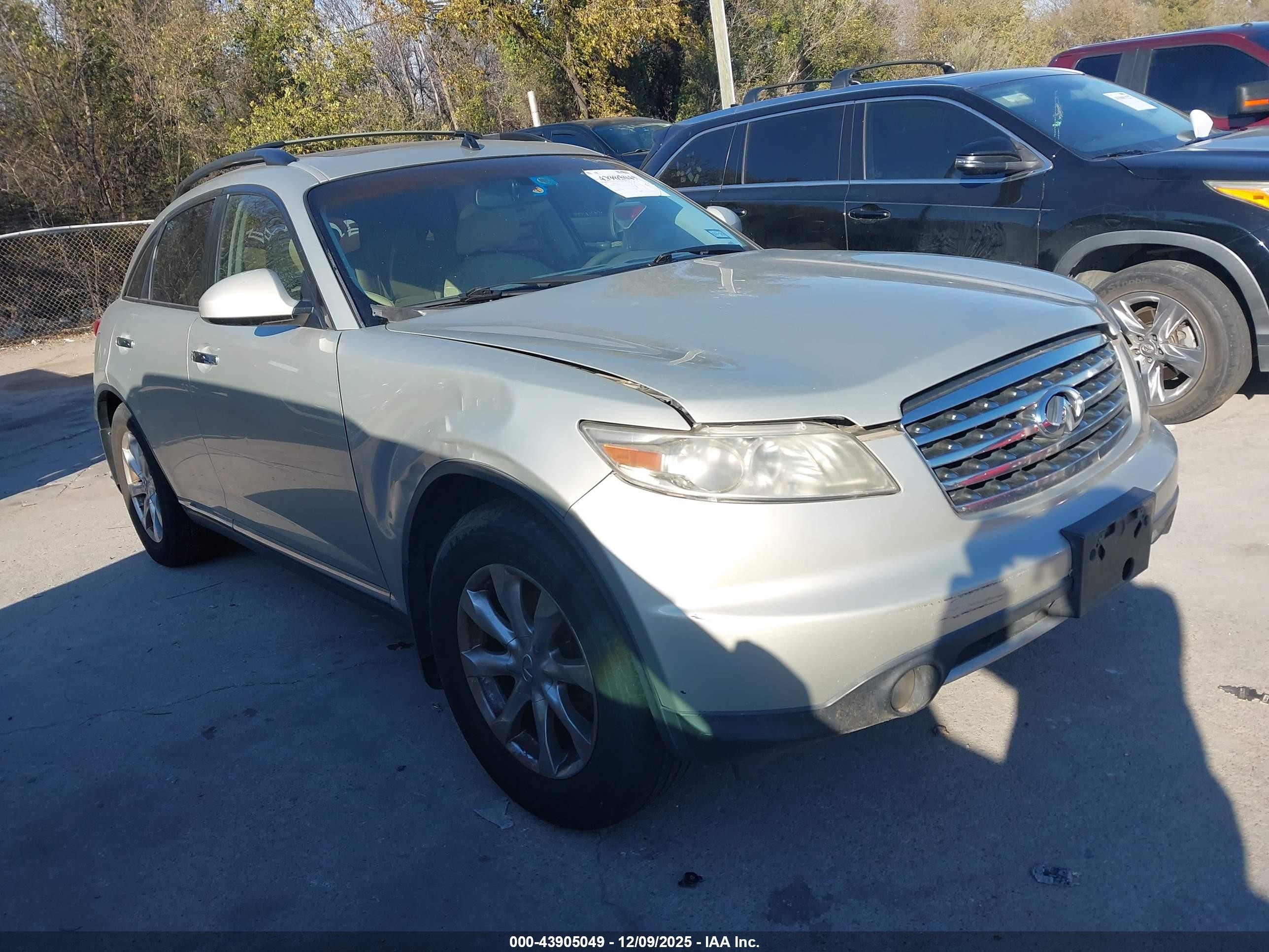 2007 Infiniti Fx35   Gold vin: JNRAS08W37X204204