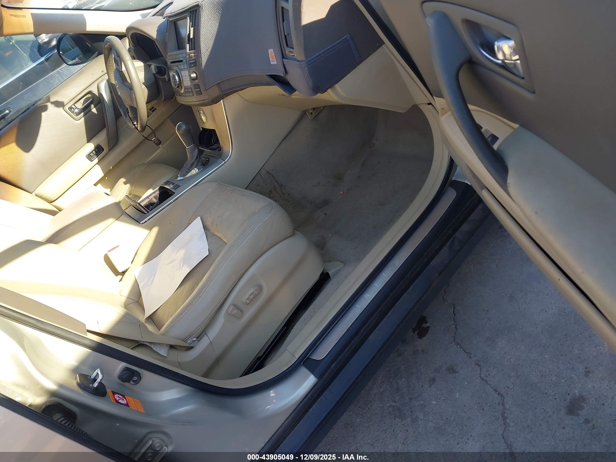 2007 Infiniti Fx35   Gold vin: JNRAS08W37X204204