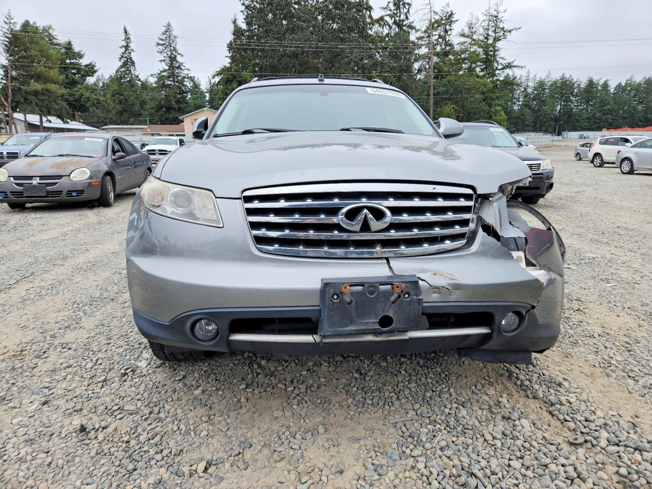 2008 Infiniti Fx35 Base Gray vin: JNRAS08W38X202048