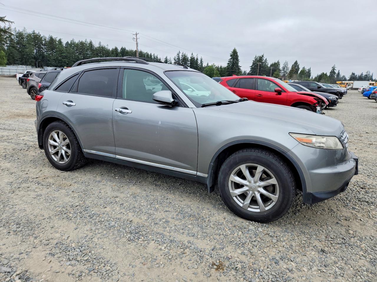 2008 Infiniti Fx35 Base Gray vin: JNRAS08W38X202048