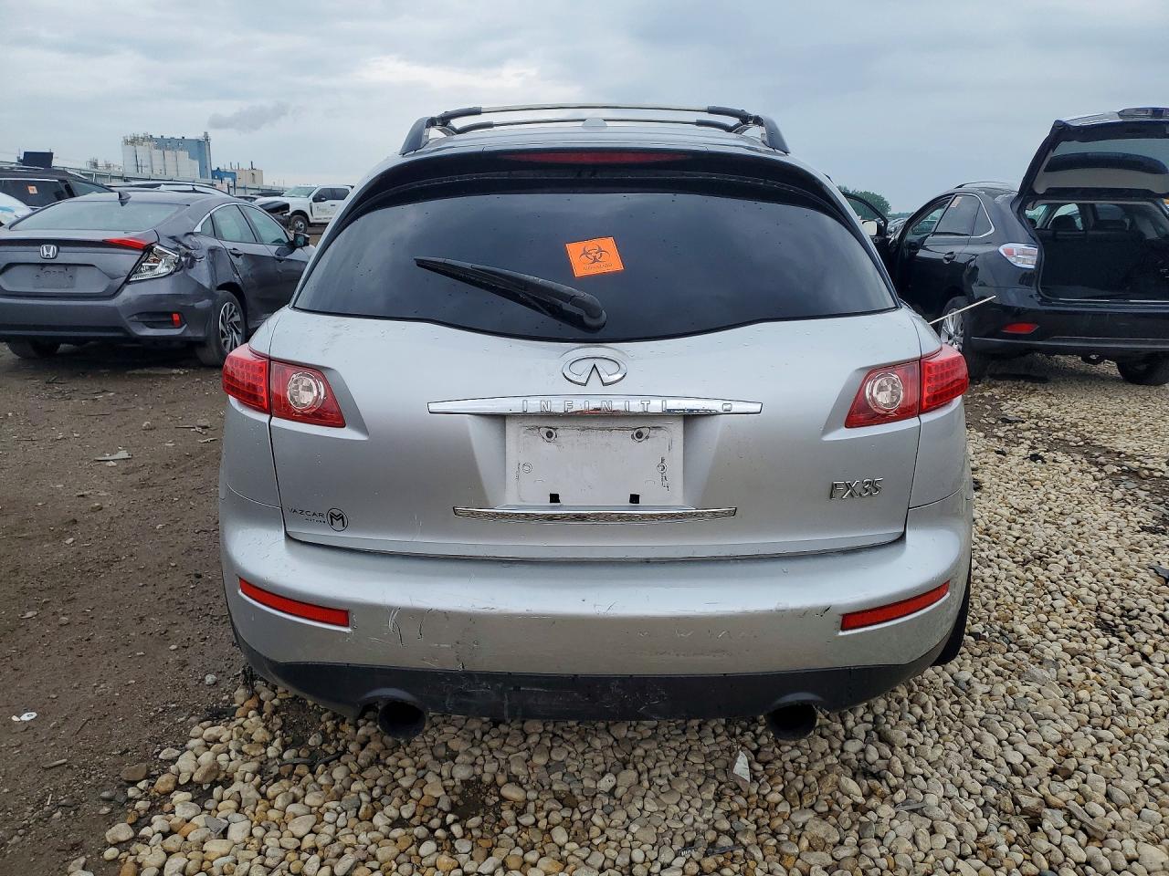 2008 Infiniti Fx35 Base Silver vin: JNRAS08W38X208903