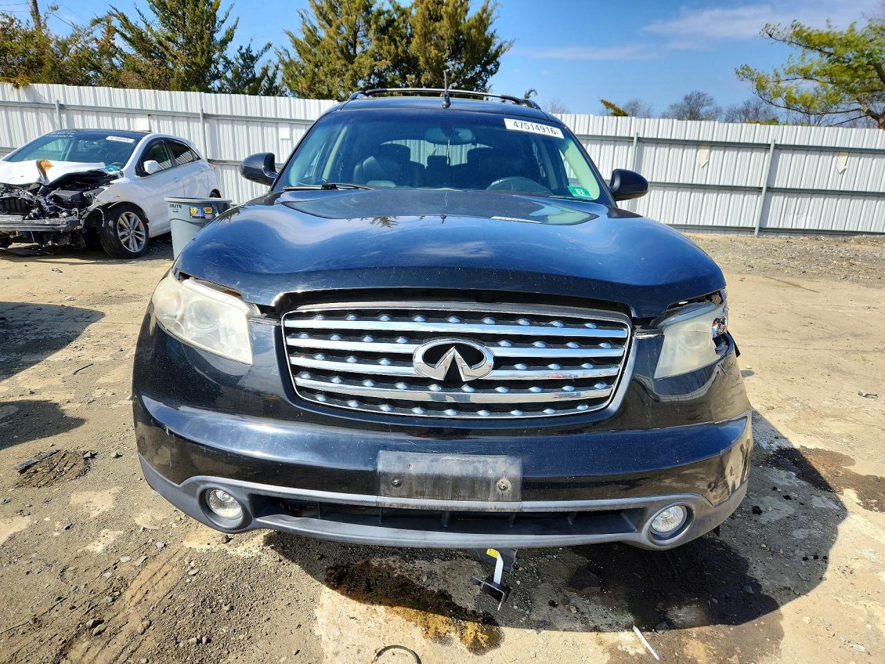 2005 Infiniti Fx35 Base Black vin: JNRAS08W45X211207