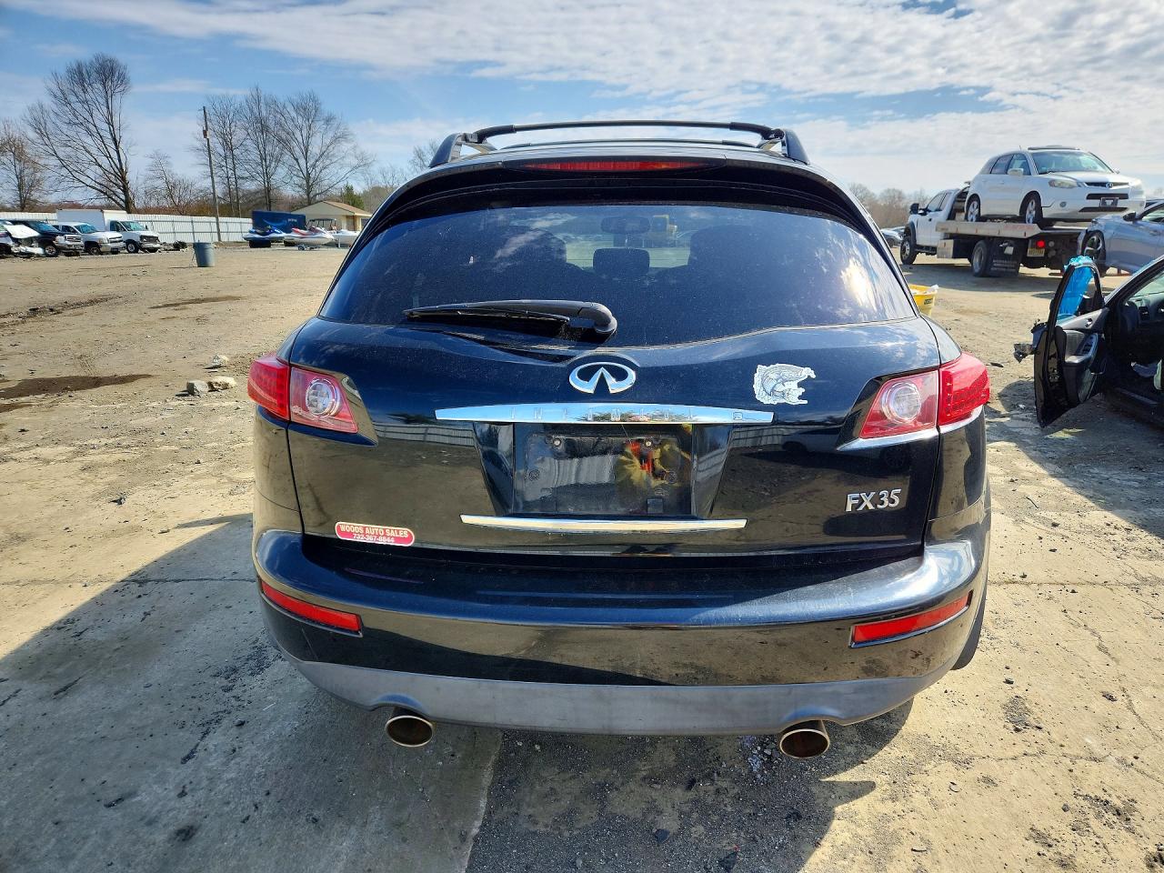 2005 Infiniti Fx35 Base Black vin: JNRAS08W45X211207