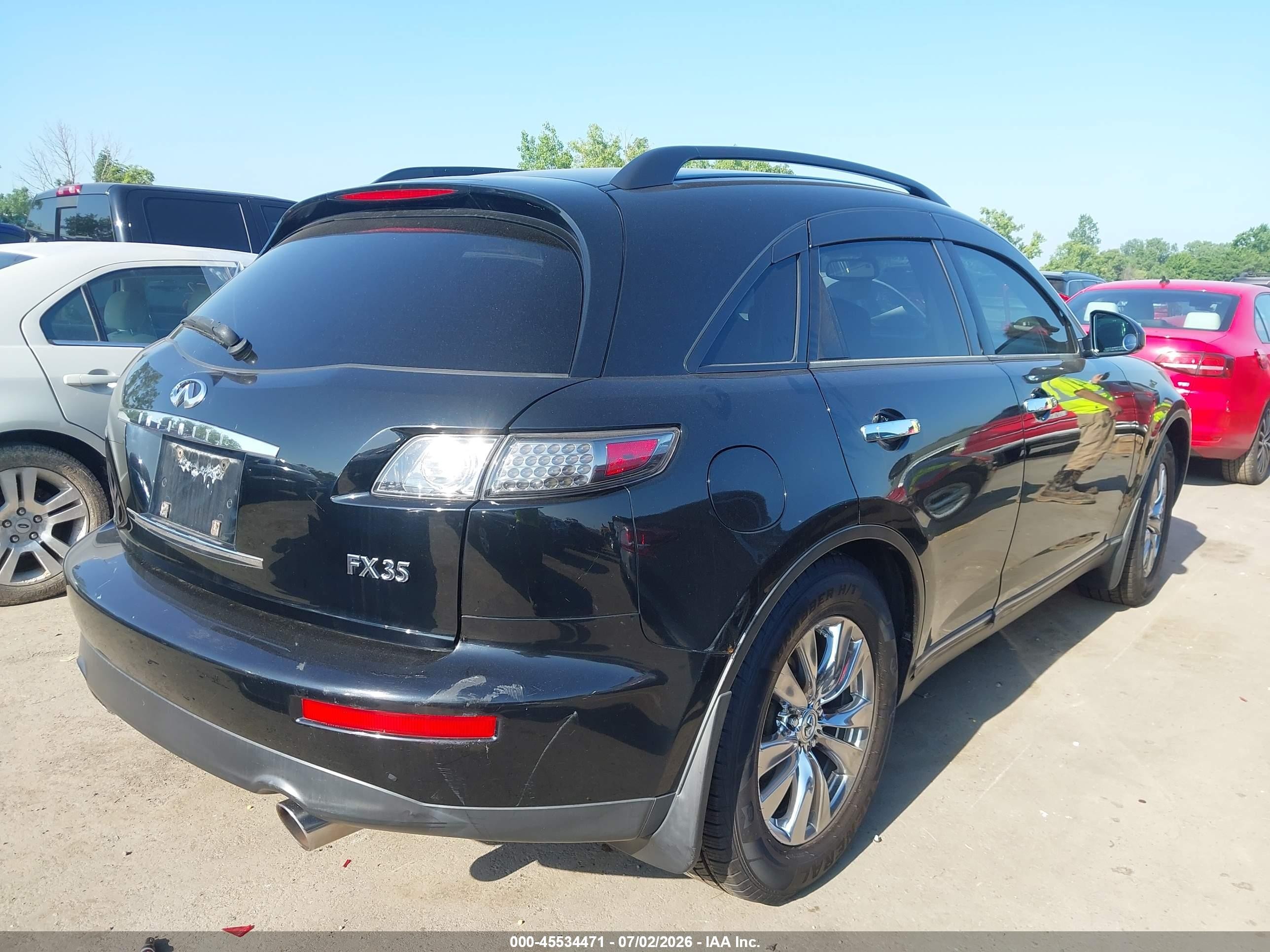 2005 Infiniti Fx35   Black vin: JNRAS08W45X215550