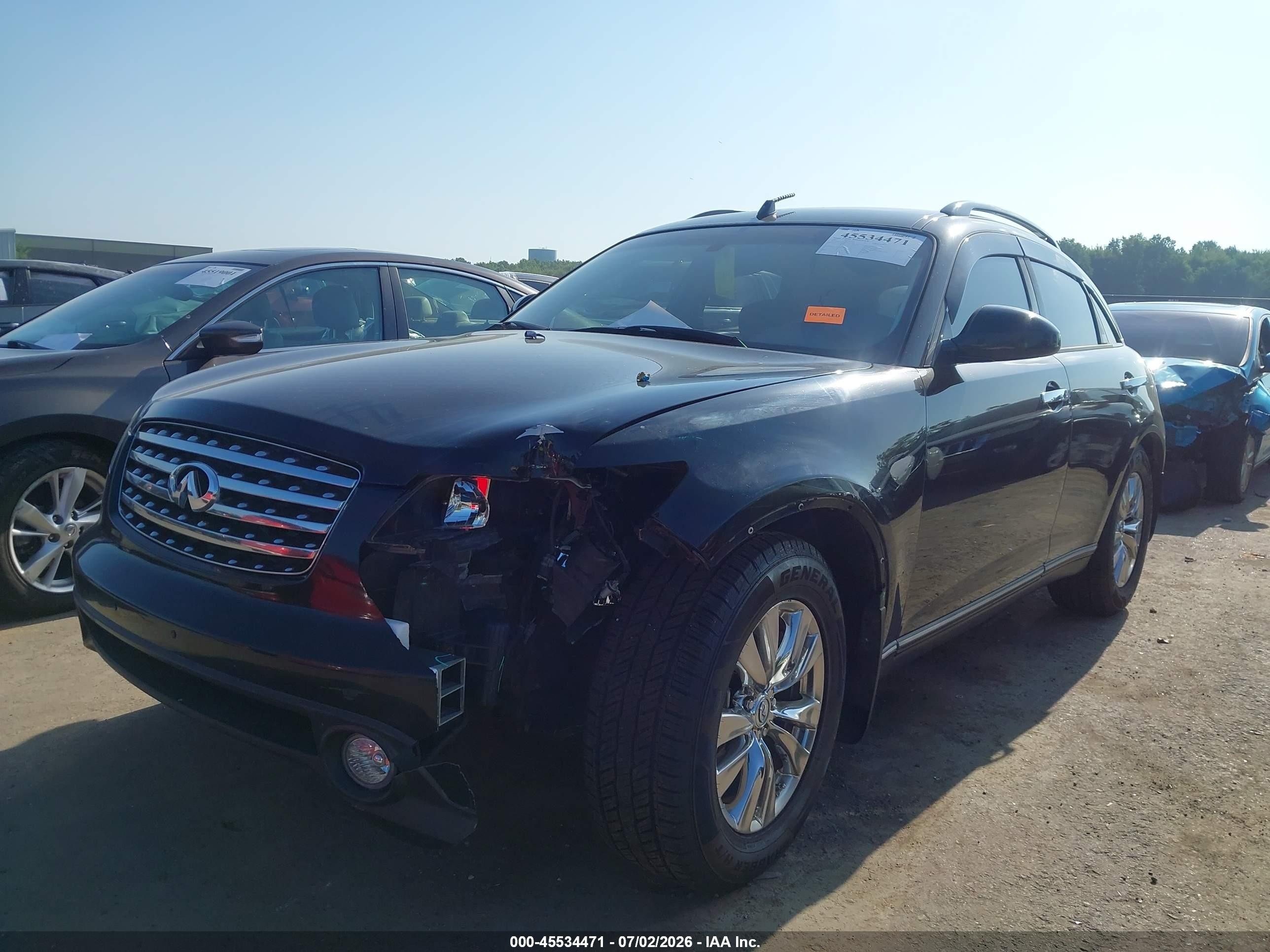 2005 Infiniti Fx35   Black vin: JNRAS08W45X215550