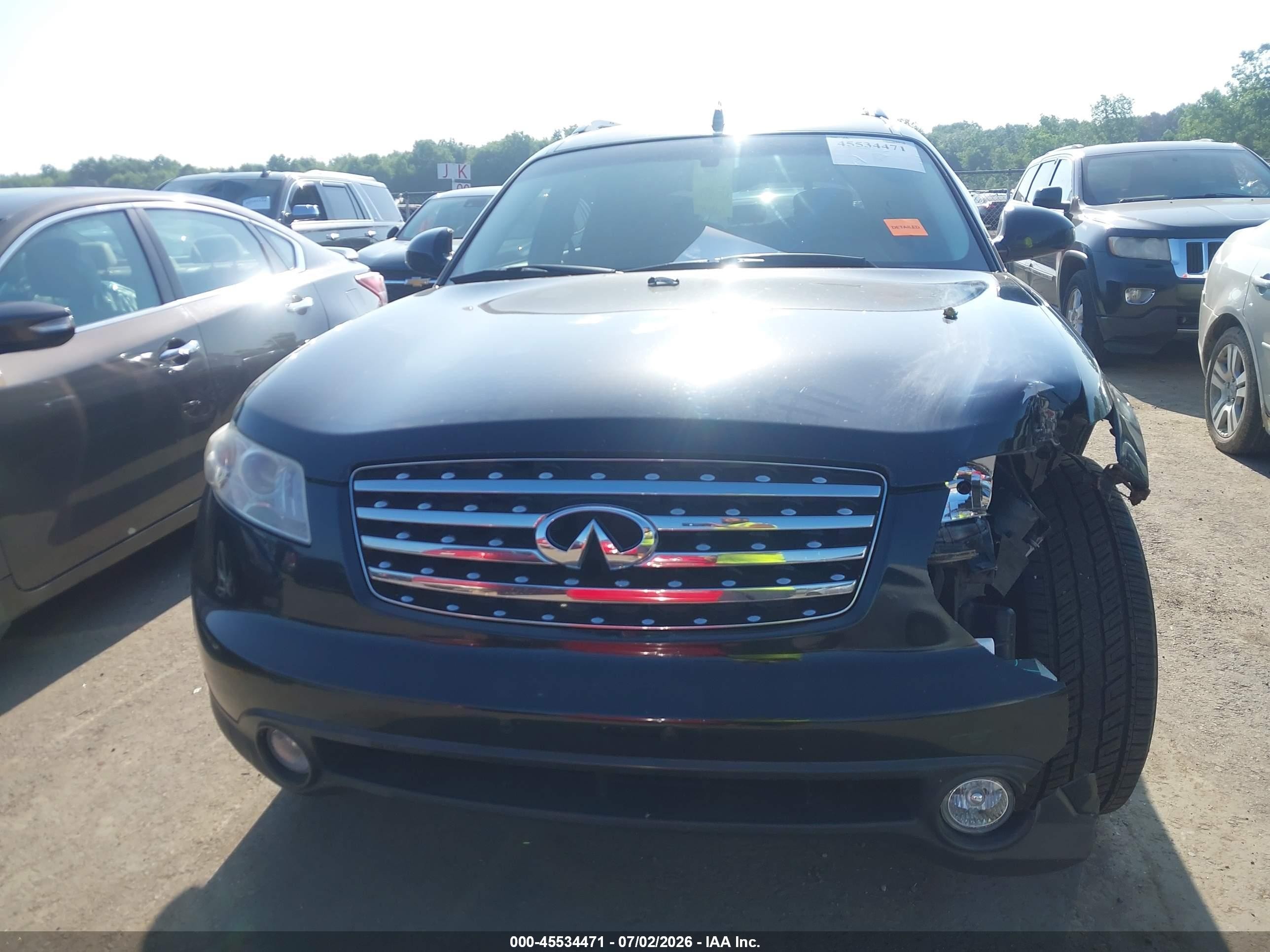 2005 Infiniti Fx35   Black vin: JNRAS08W45X215550