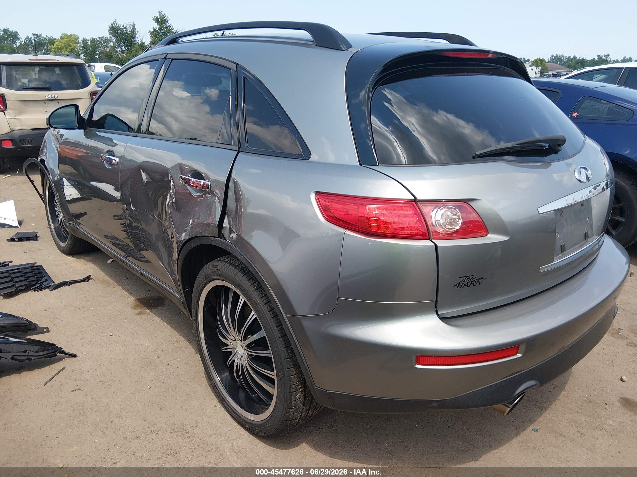 2005 Infiniti Fx35   Silver vin: JNRAS08W45X220330