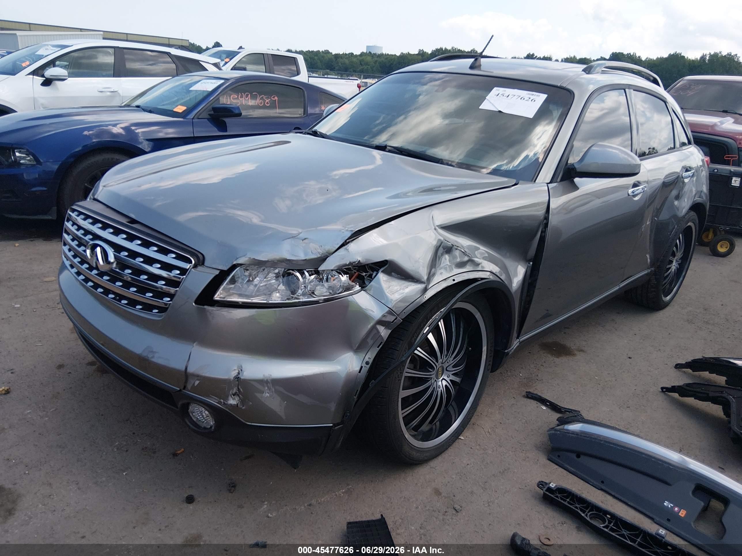 2005 Infiniti Fx35   Silver vin: JNRAS08W45X220330
