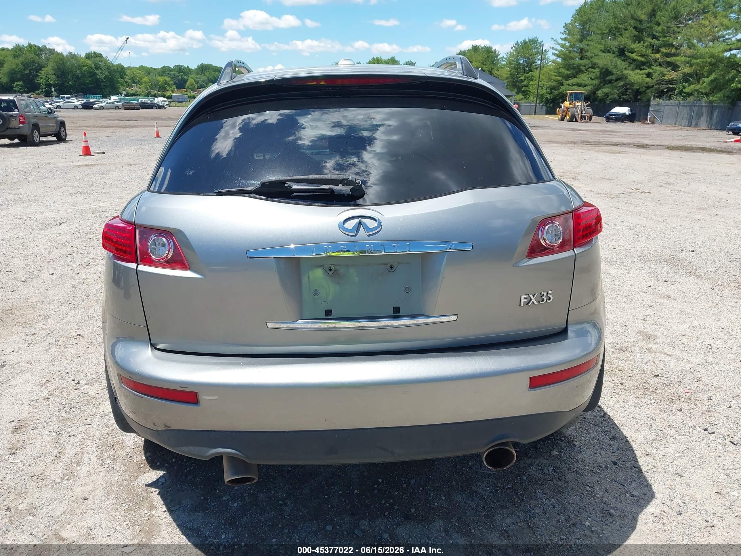 2006 Infiniti Fx35 Серый vin: JNRAS08W46X203819