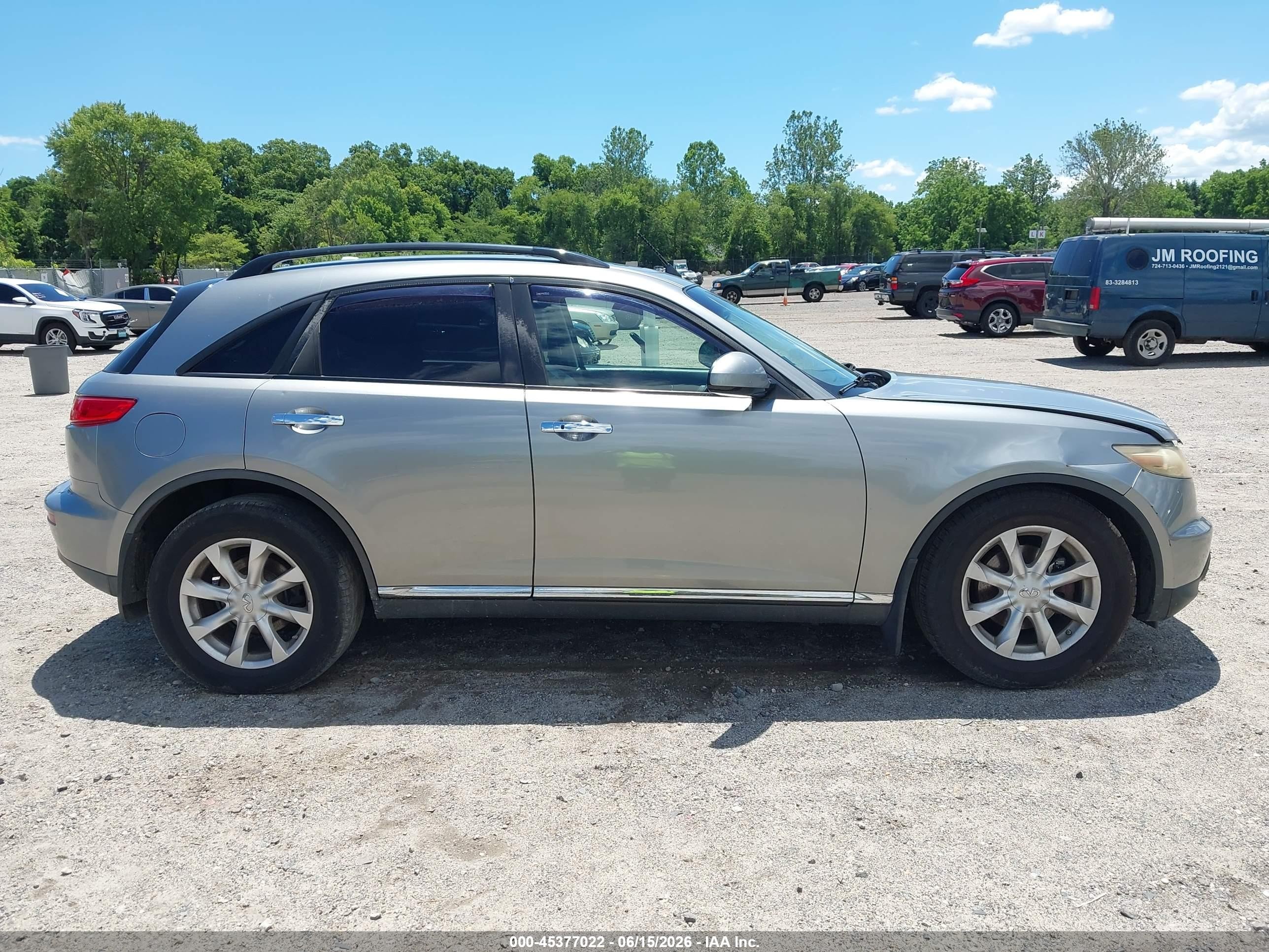 2006 Infiniti Fx35 Серый vin: JNRAS08W46X203819