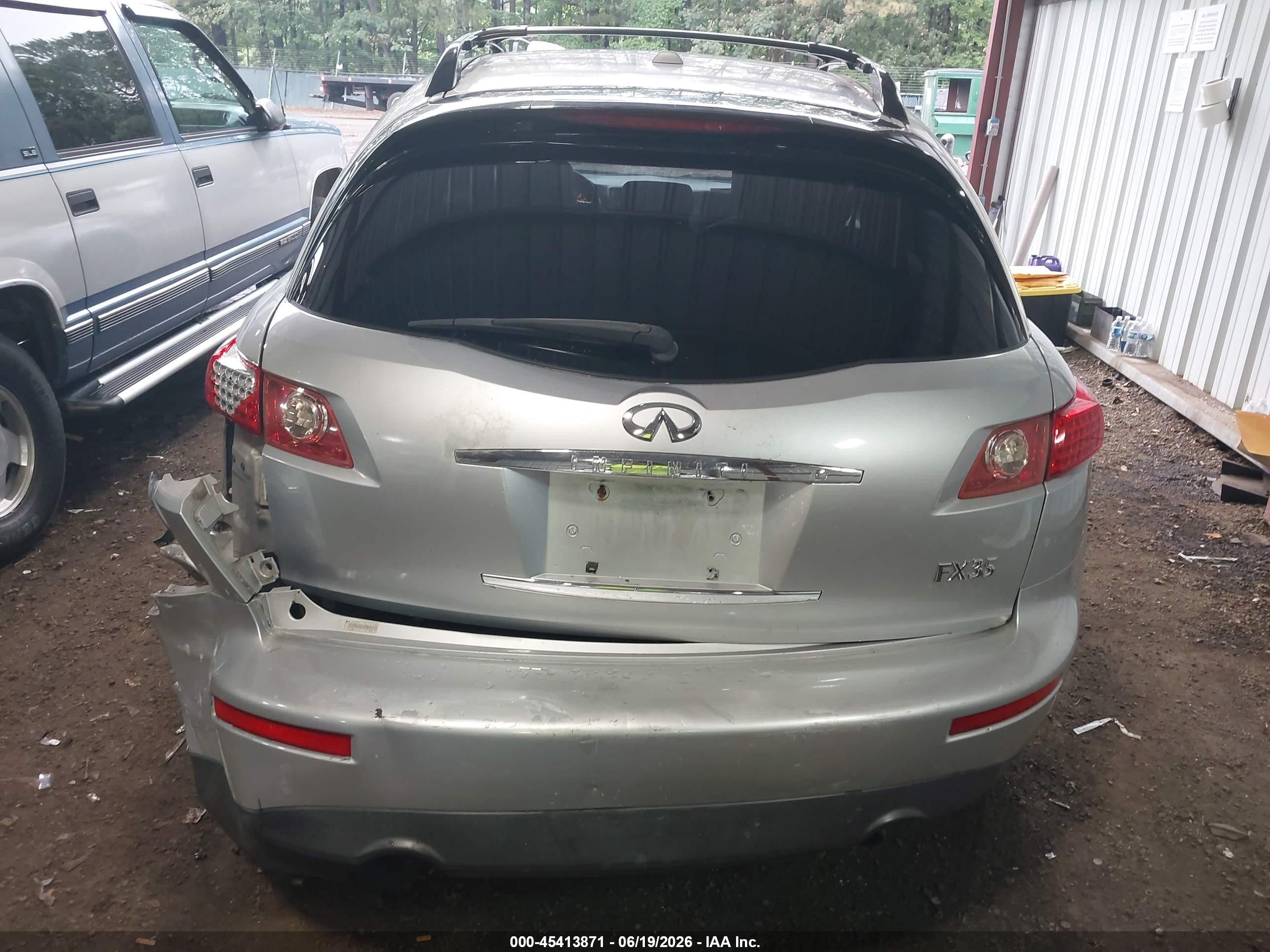 2008 Infiniti Fx35   Silver vin: JNRAS08W48X206755