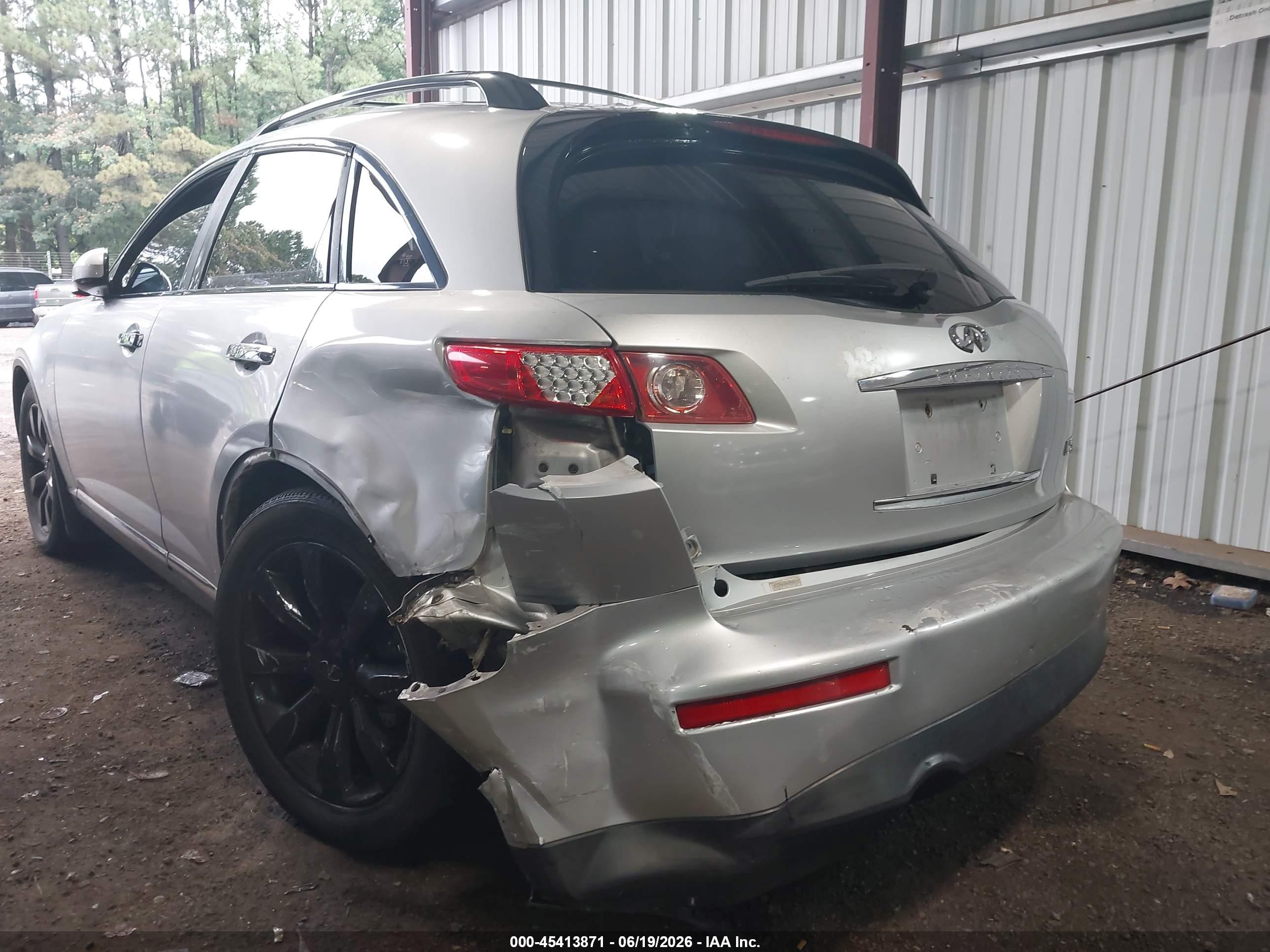 2008 Infiniti Fx35   Silver vin: JNRAS08W48X206755