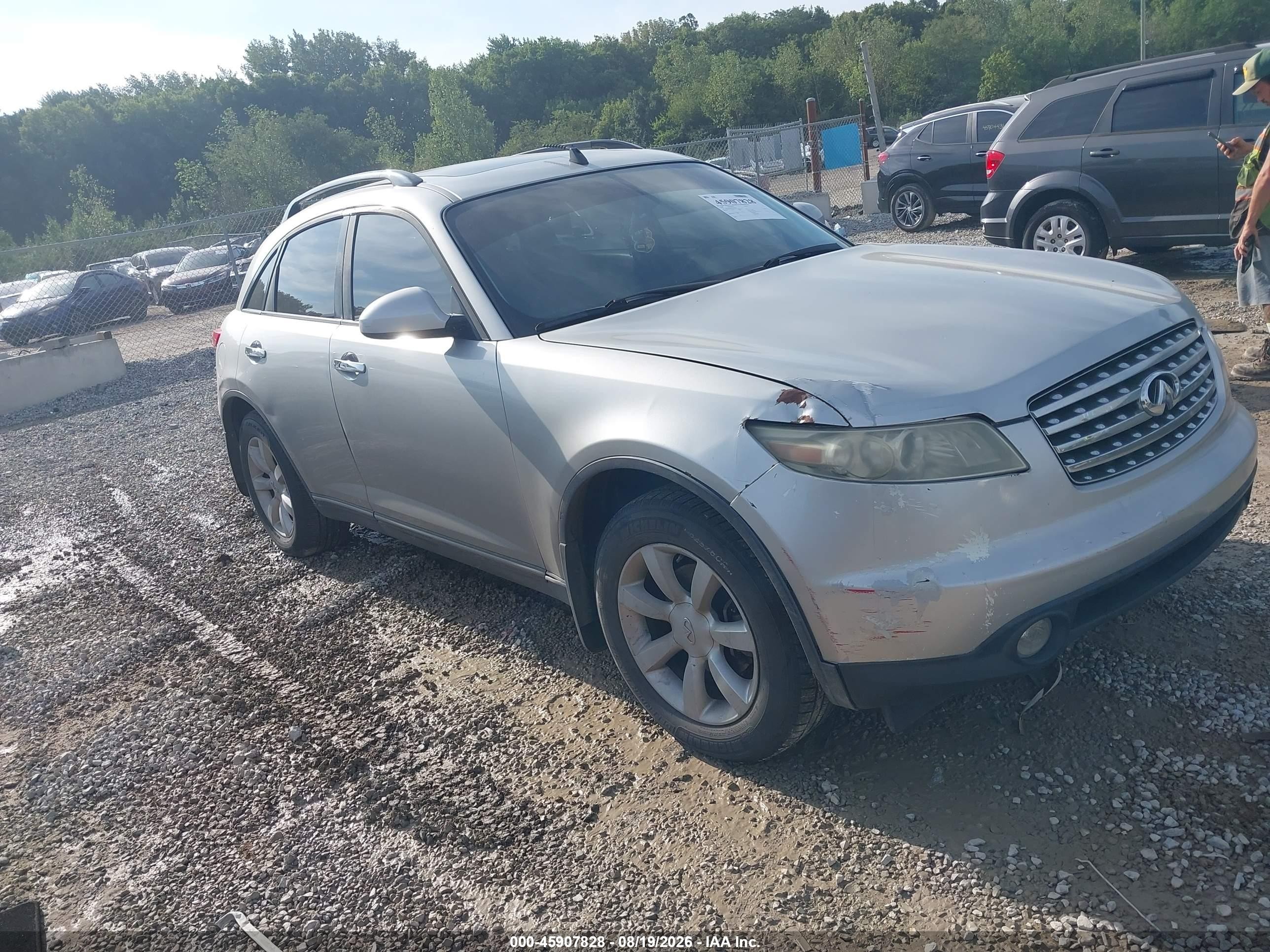 2004 Infiniti Fx35   Silver vin: JNRAS08W54X219444