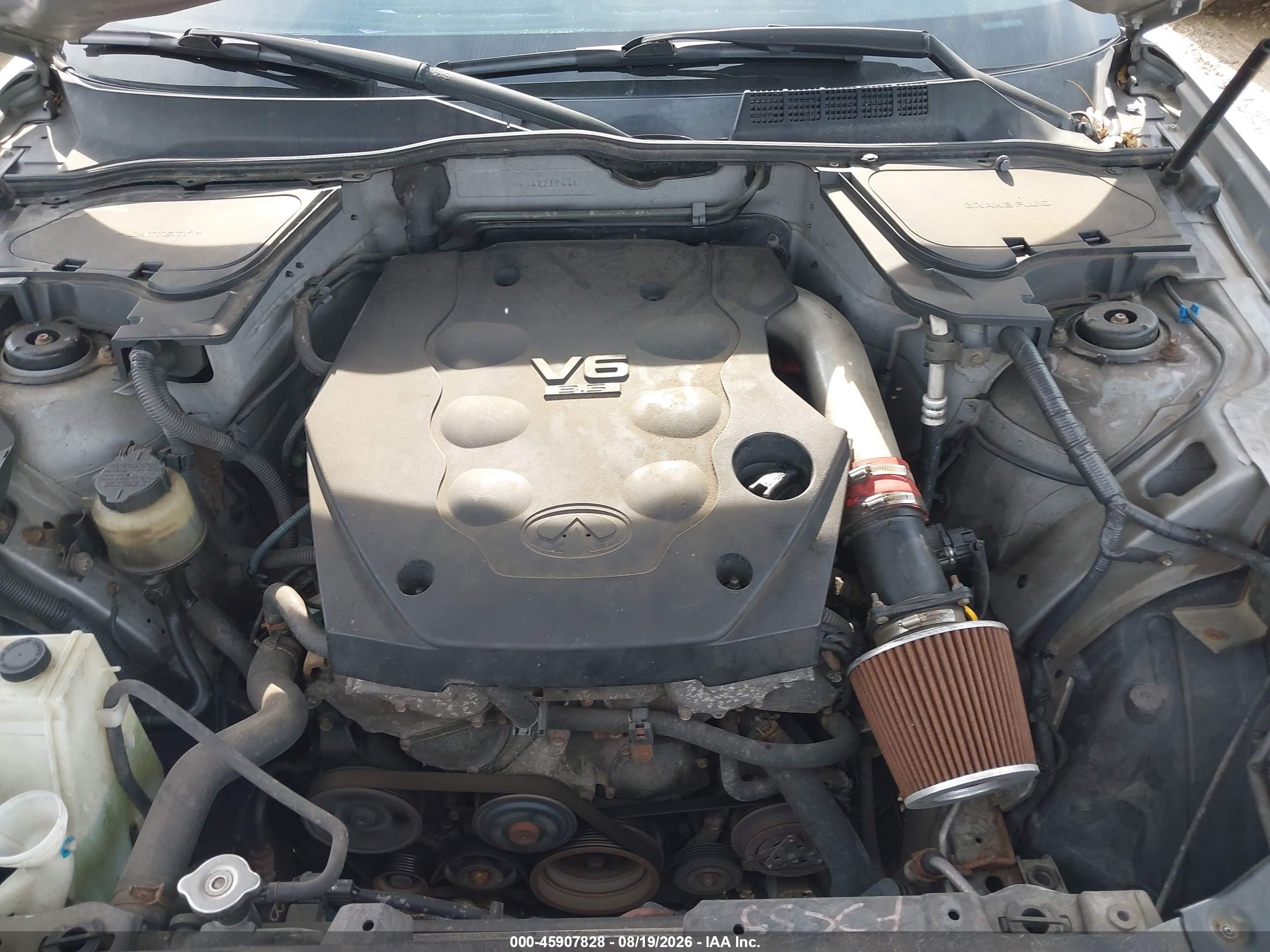 2004 Infiniti Fx35   Silver vin: JNRAS08W54X219444