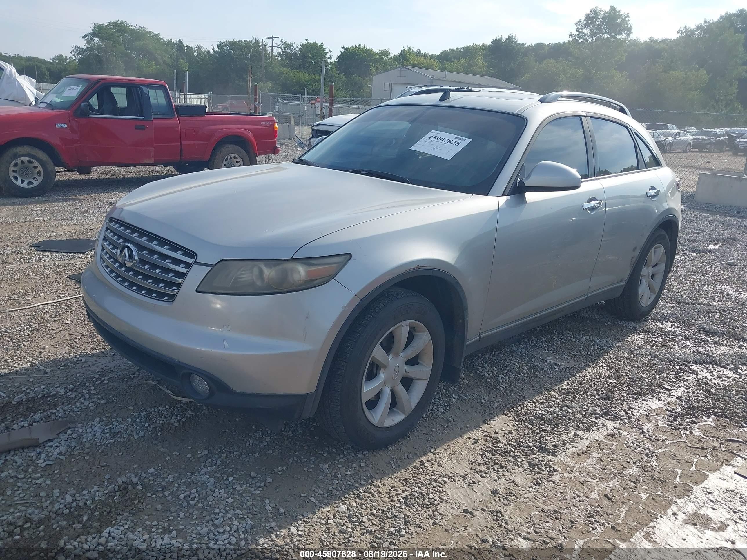 2004 Infiniti Fx35   Silver vin: JNRAS08W54X219444