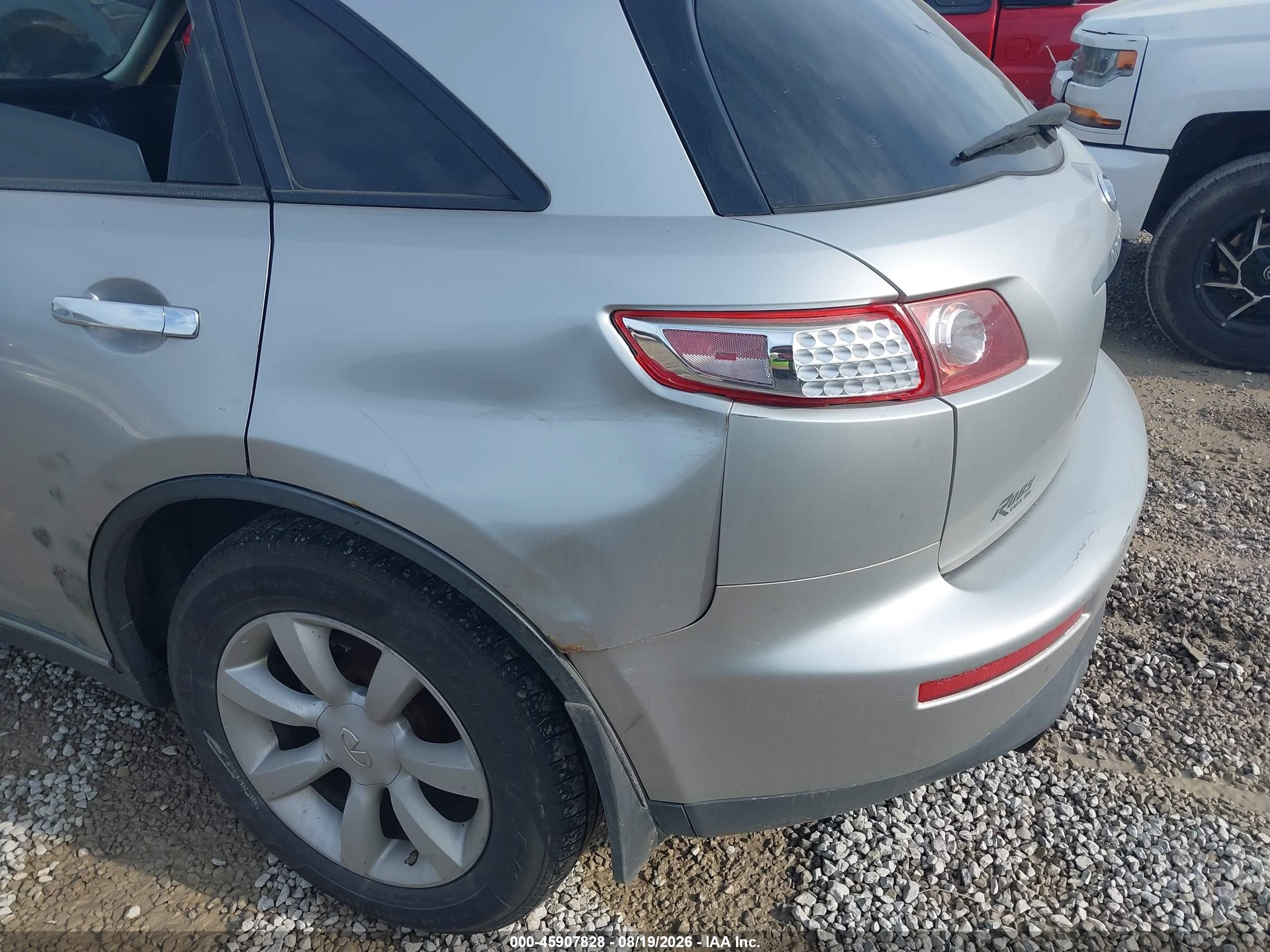 2004 Infiniti Fx35   Silver vin: JNRAS08W54X219444