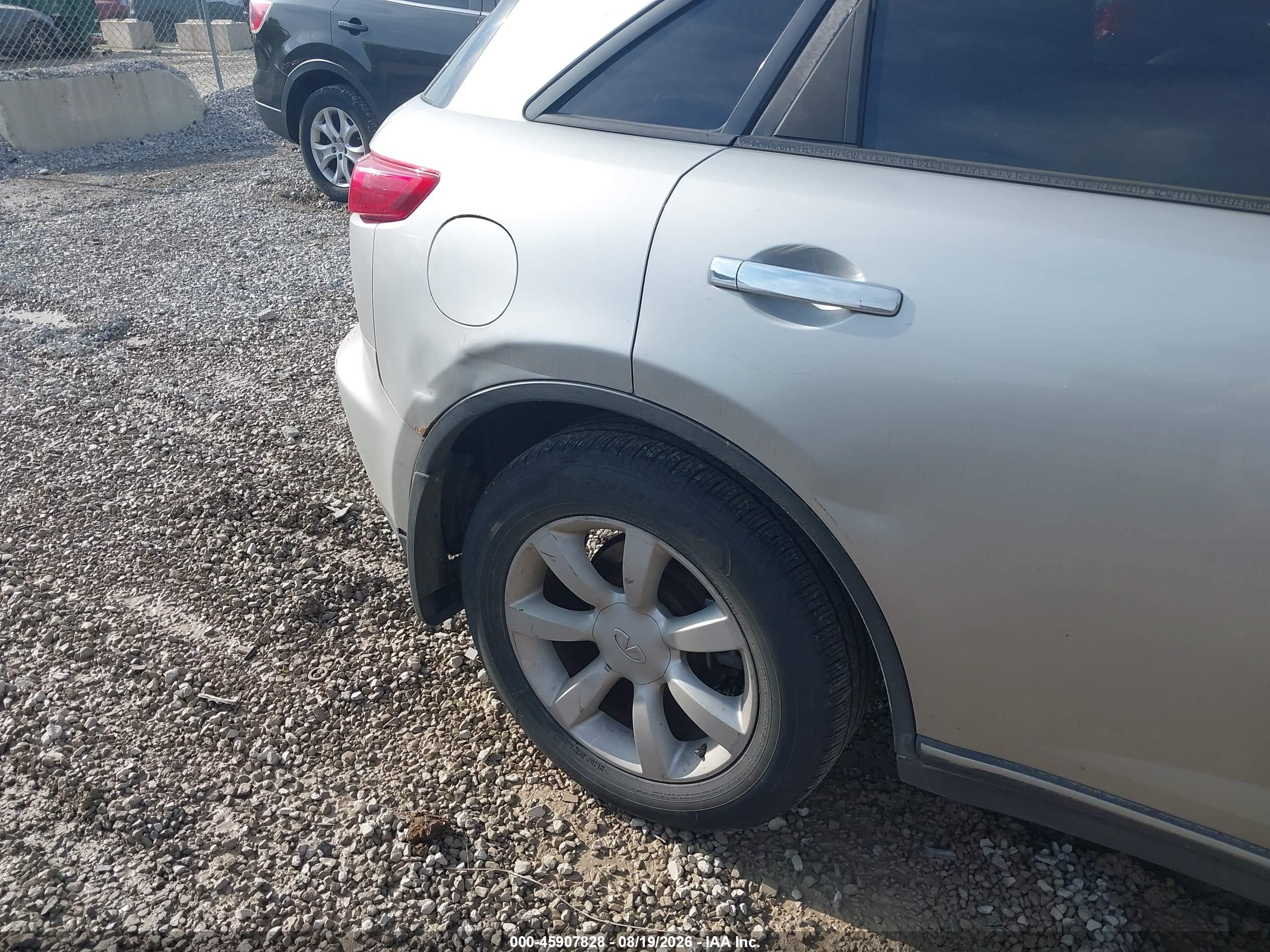 2004 Infiniti Fx35   Silver vin: JNRAS08W54X219444