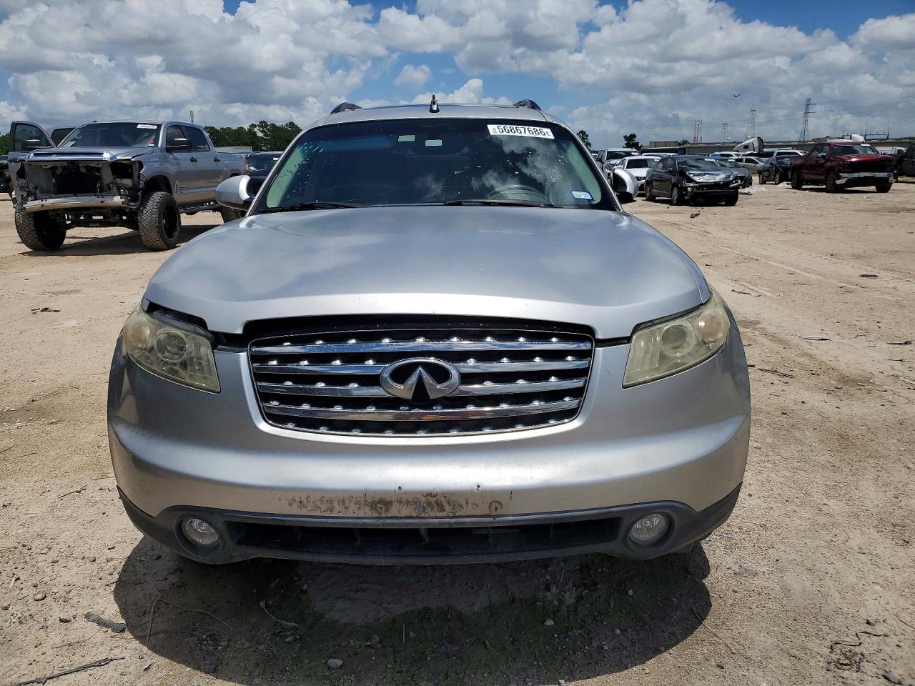 2005 Infiniti Fx35 Base Silver vin: JNRAS08W55X212236