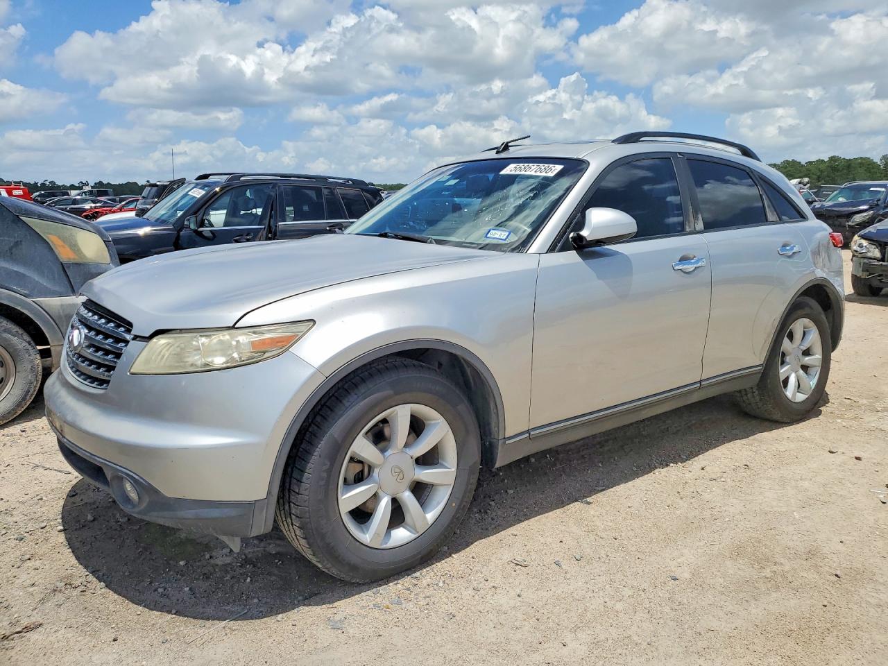 2005 Infiniti Fx35 Base Silver vin: JNRAS08W55X212236