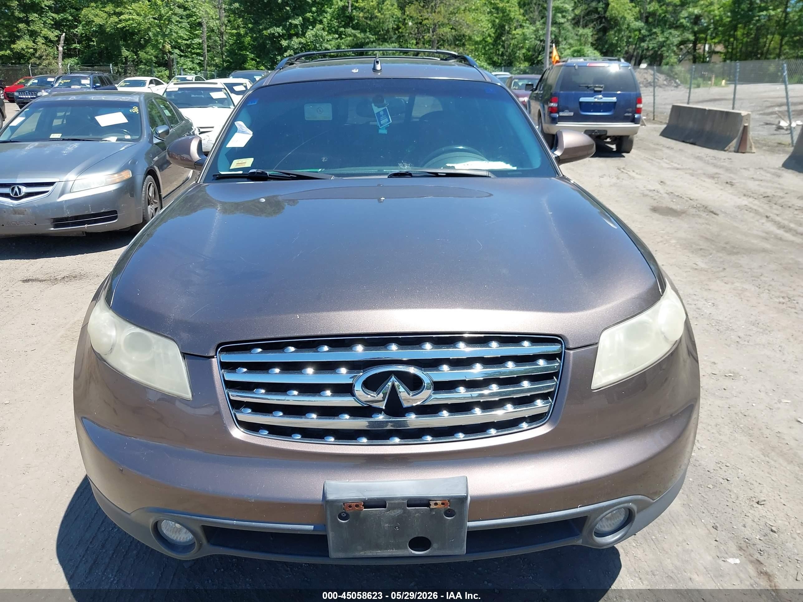 2005 Infiniti Fx35   Brown vin: JNRAS08W55X212527