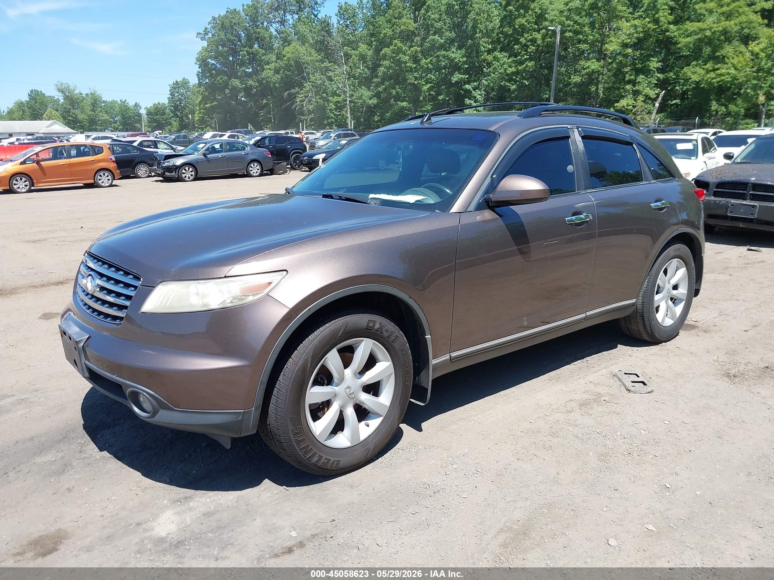 2005 Infiniti Fx35   Brown vin: JNRAS08W55X212527