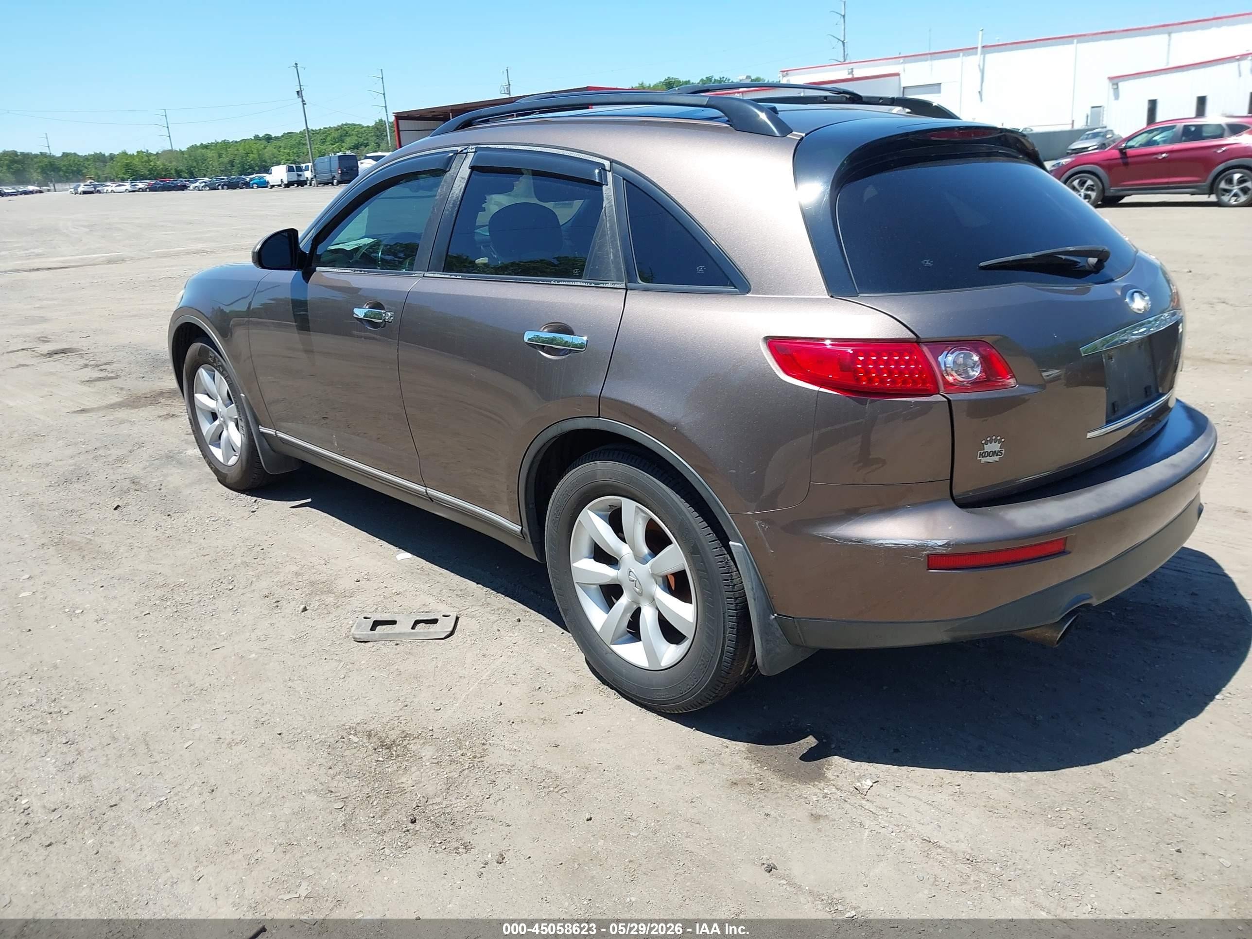 2005 Infiniti Fx35   Brown vin: JNRAS08W55X212527