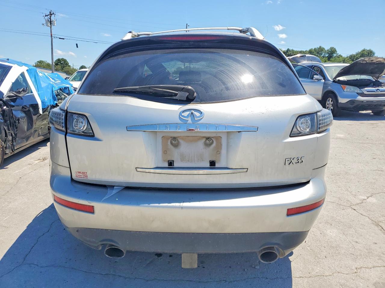 2005 Infiniti Fx35 Base Silver vin: JNRAS08W55X214469