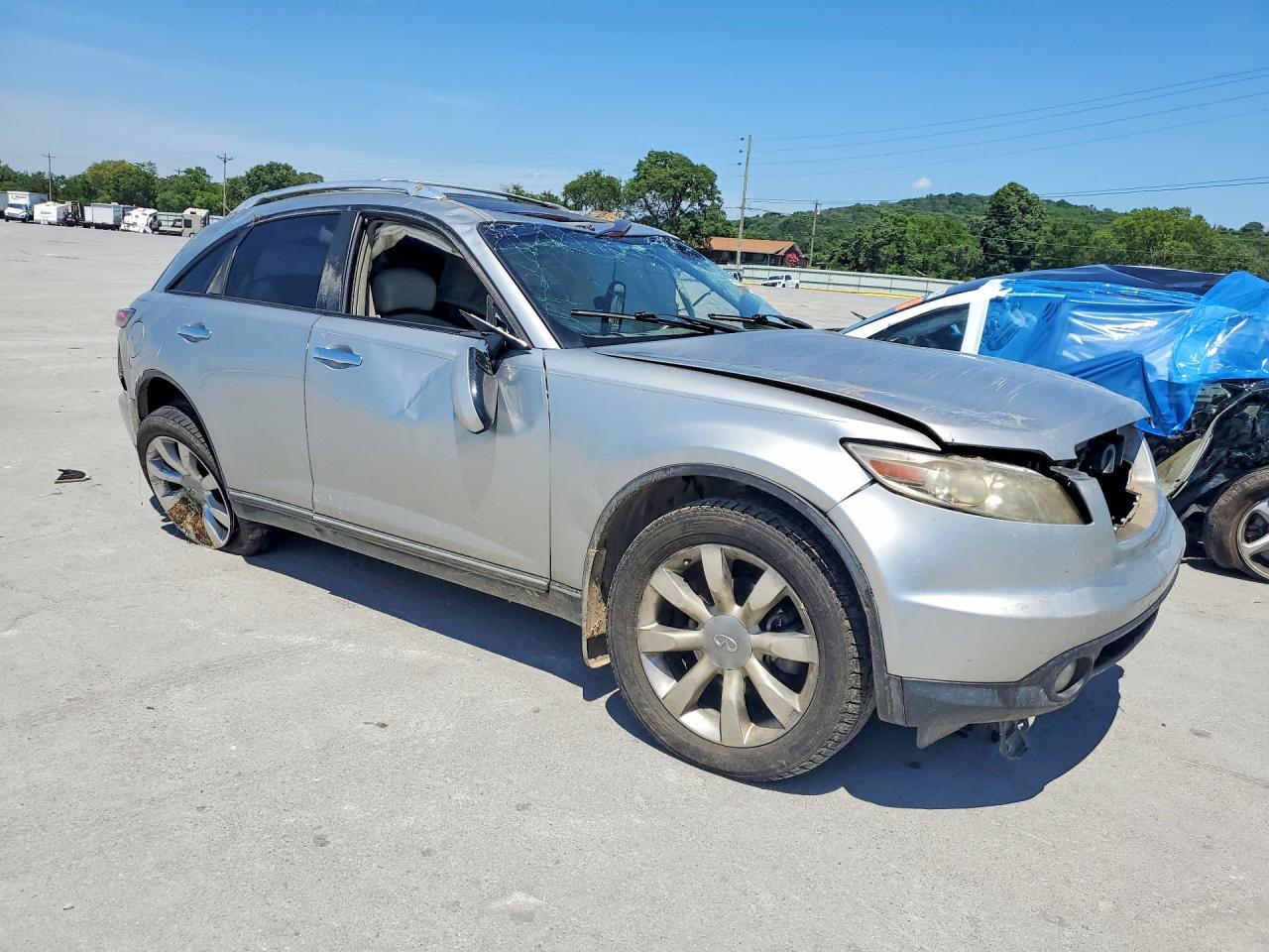 2005 Infiniti Fx35 Base Silver vin: JNRAS08W55X214469