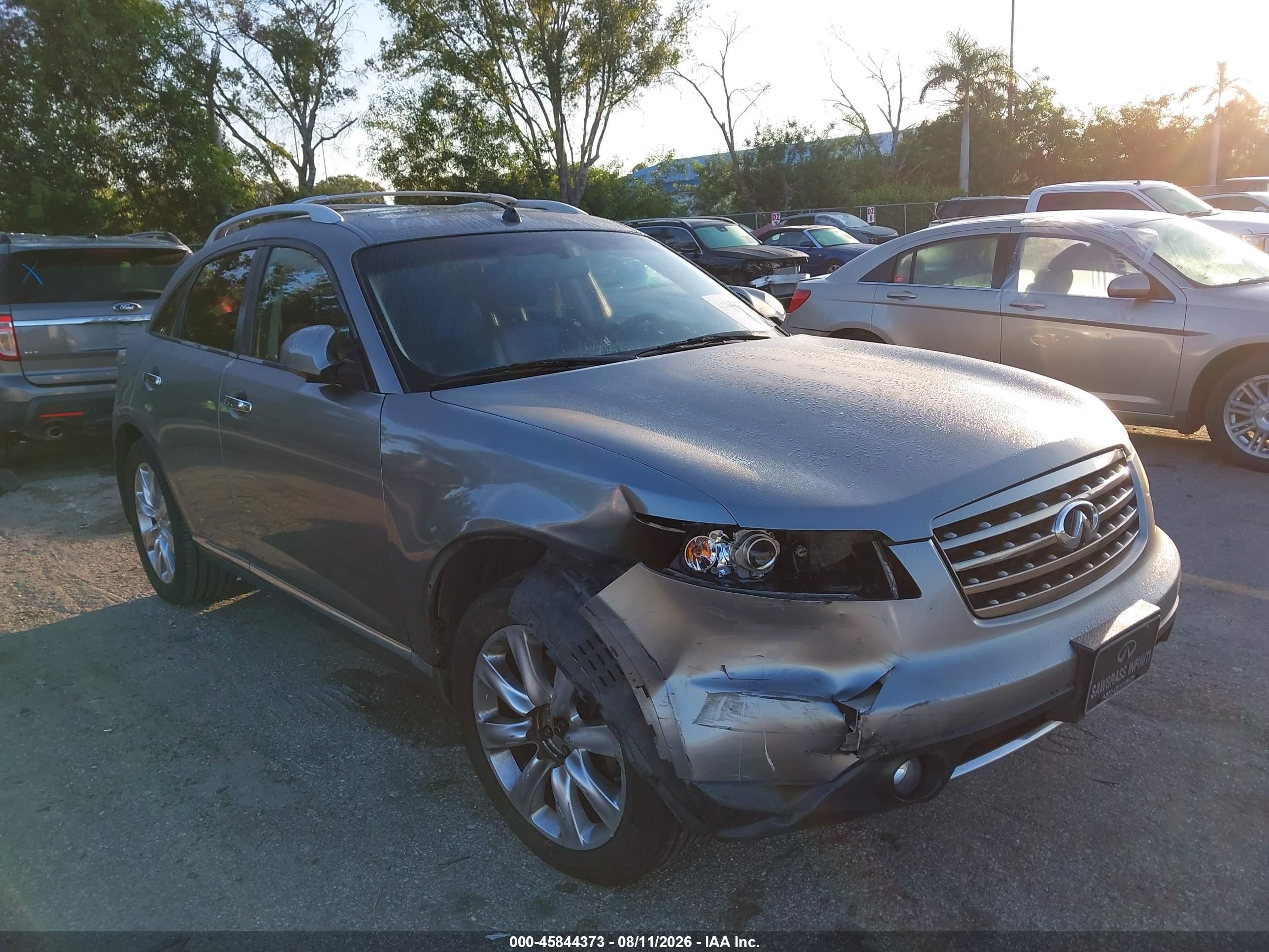 2008 Infiniti Fx35   Silver vin: JNRAS08W58X207008