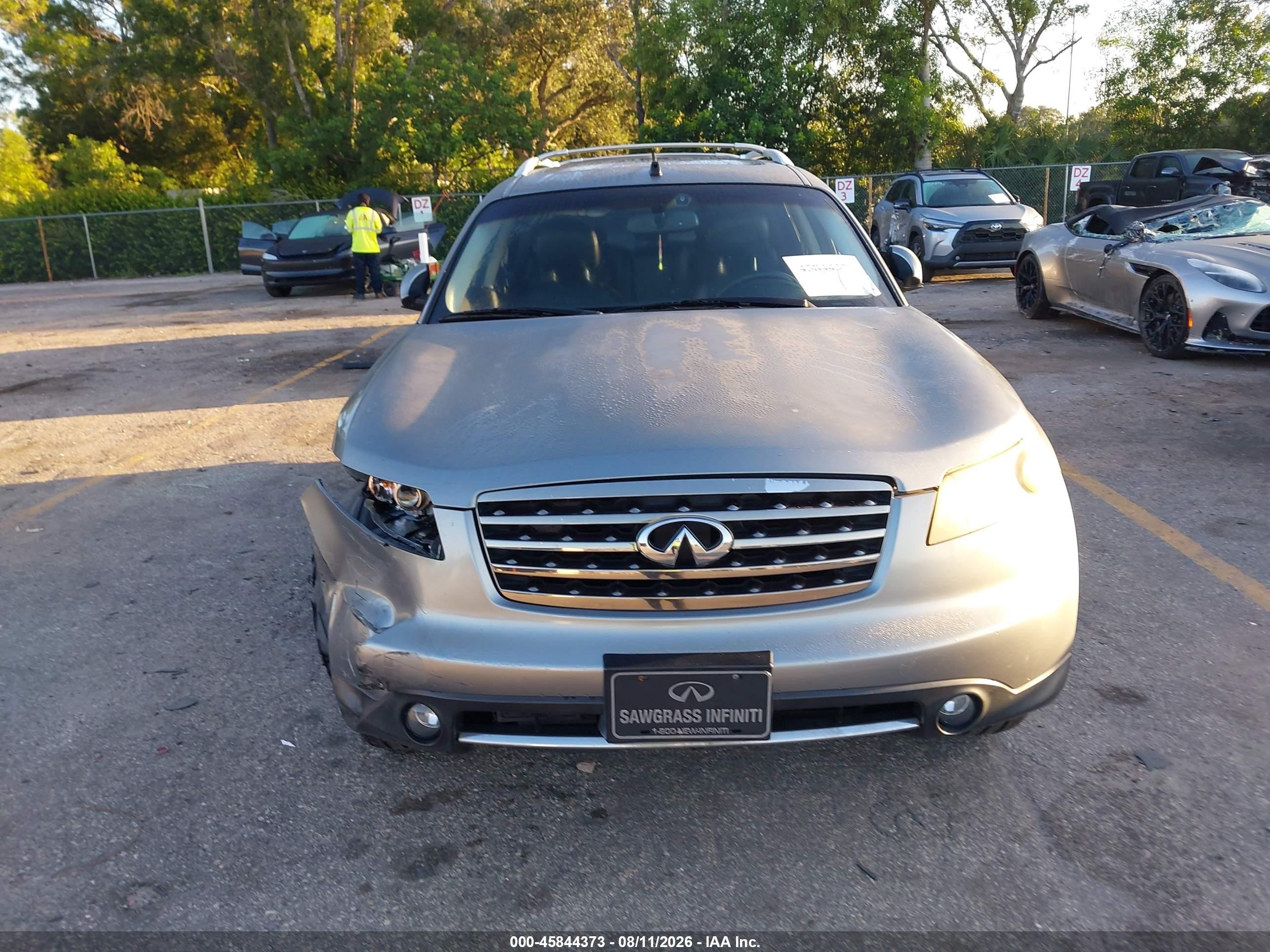 2008 Infiniti Fx35   Silver vin: JNRAS08W58X207008
