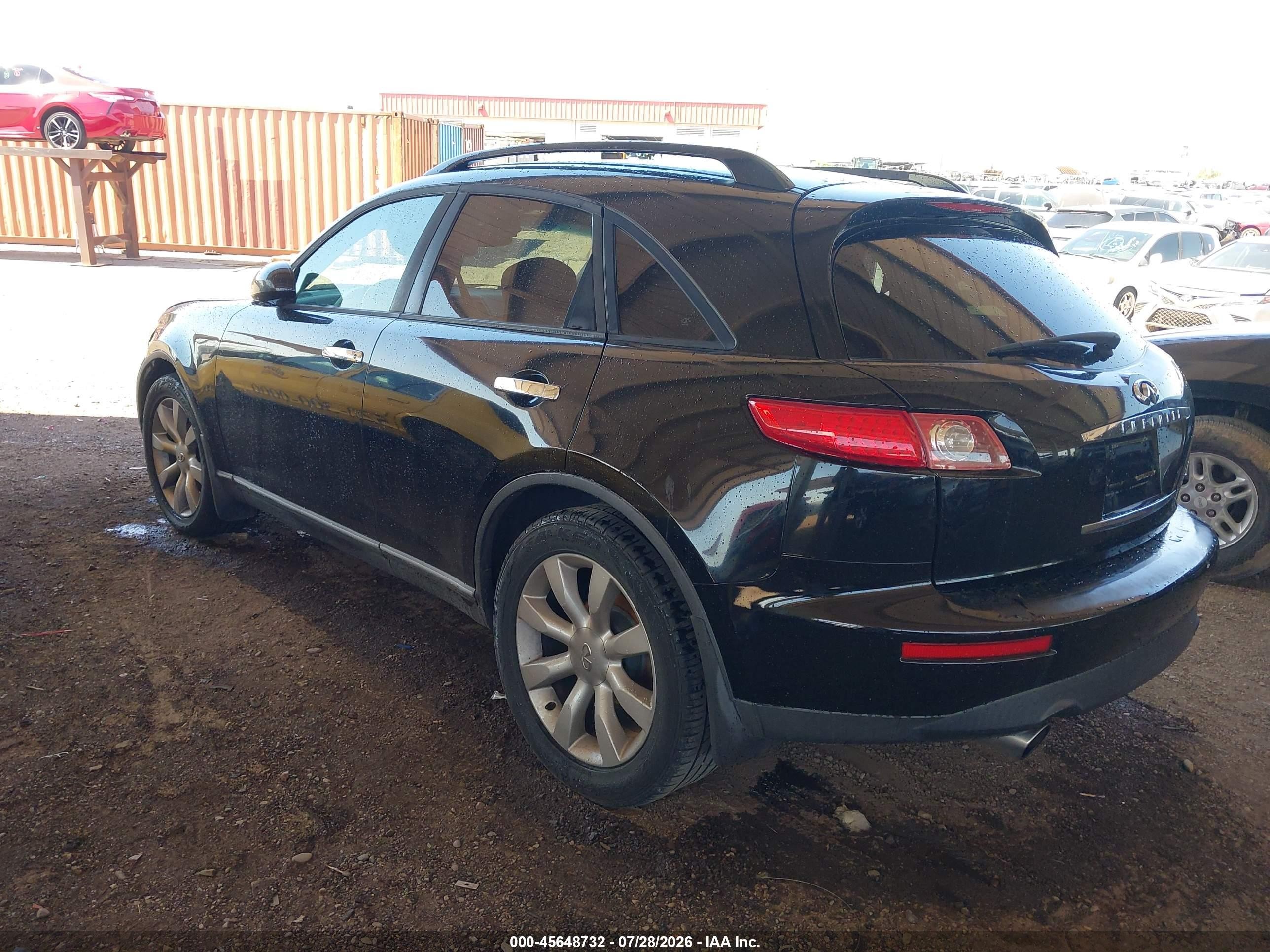 2003 Infiniti Fx35   Black vin: JNRAS08W63X004038