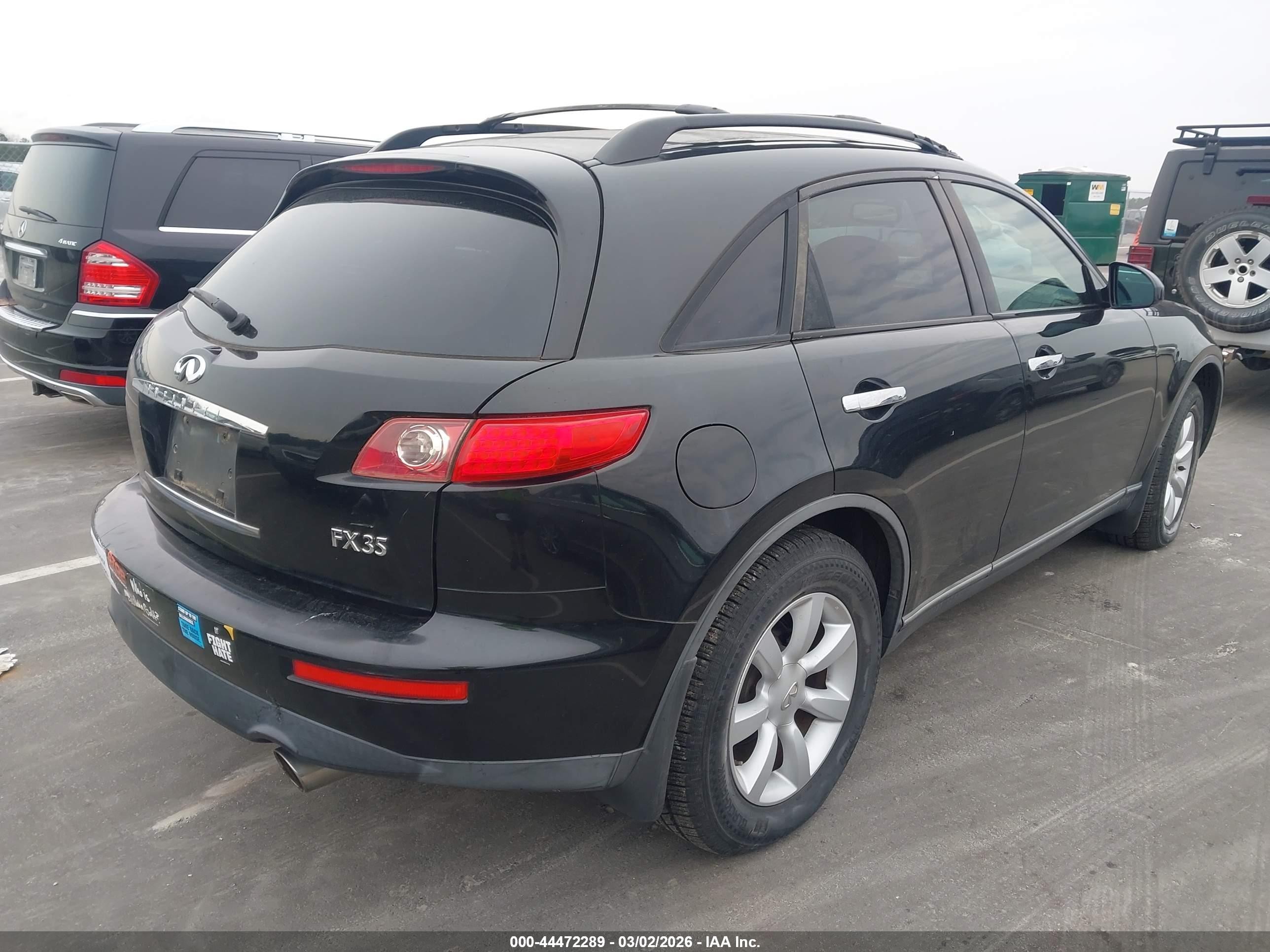 2004 Infiniti Fx35   Black vin: JNRAS08W64X201468