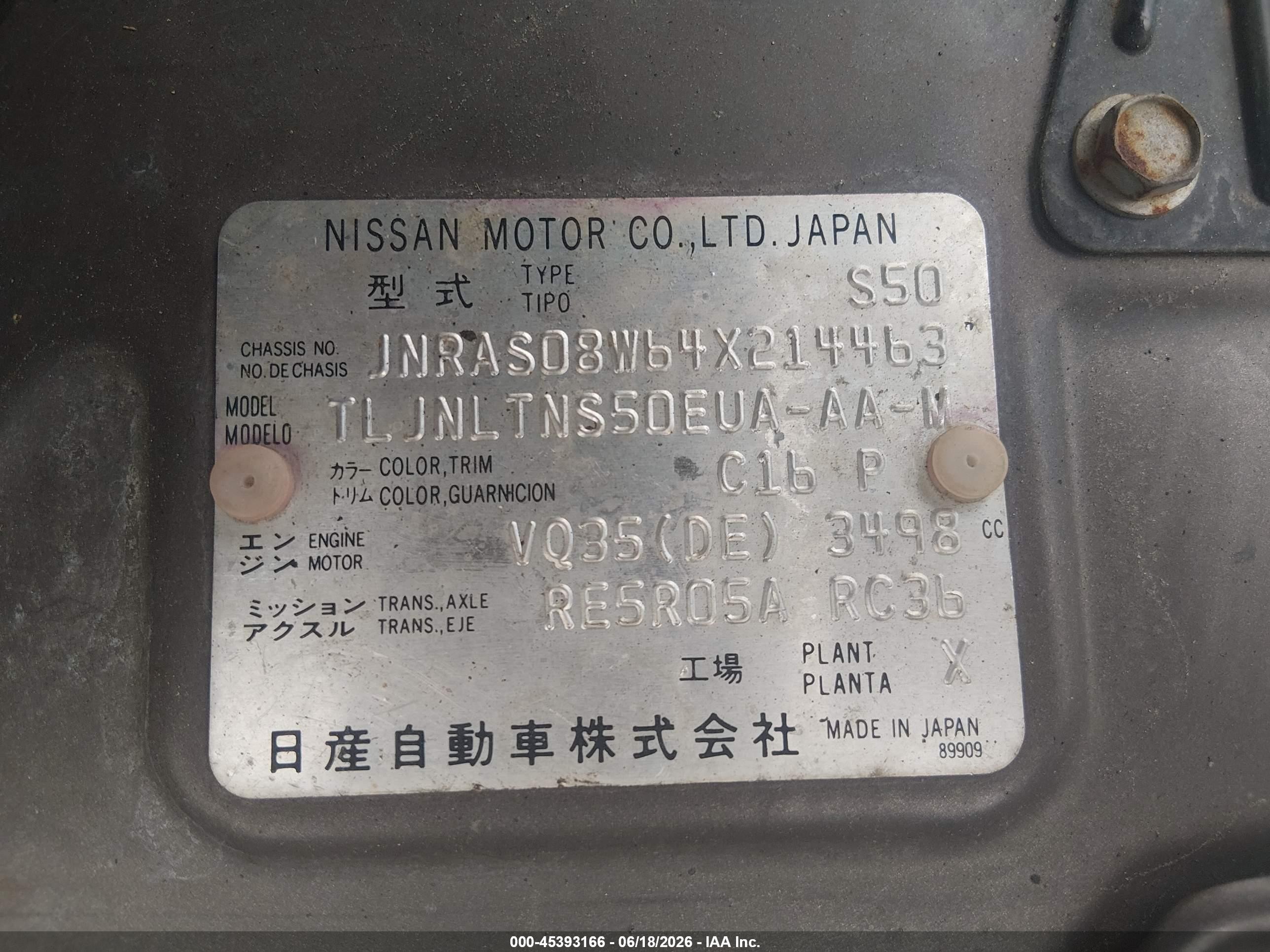 2004 Infiniti Fx35   Brown vin: JNRAS08W64X214463
