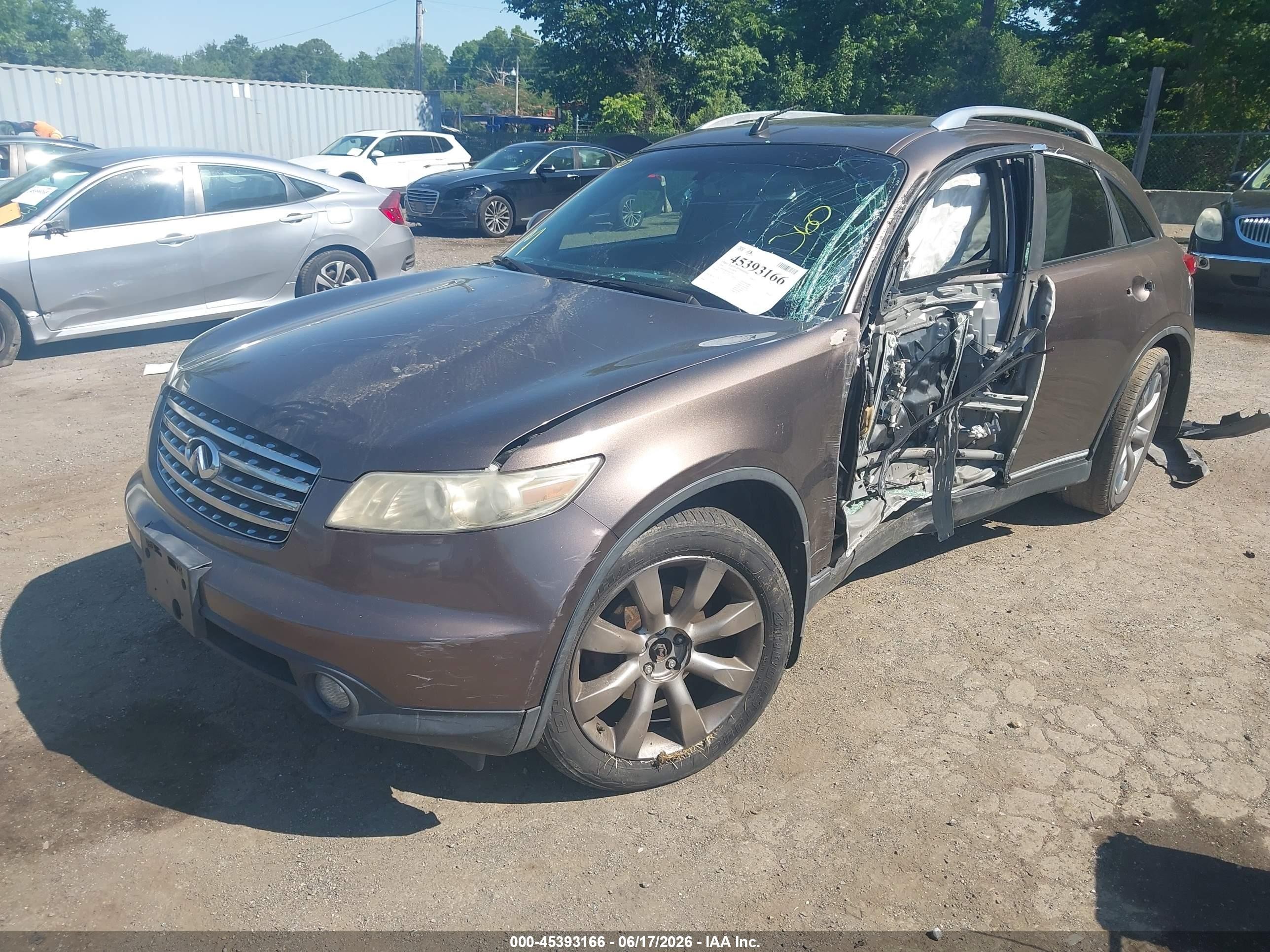 2004 Infiniti Fx35   Brown vin: JNRAS08W64X214463