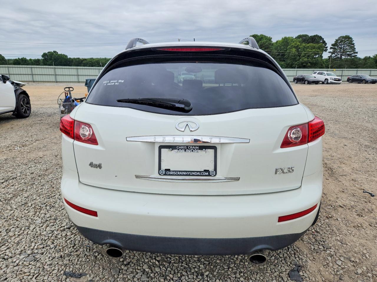 2004 Infiniti Fx35 Base White vin: JNRAS08W64X214804