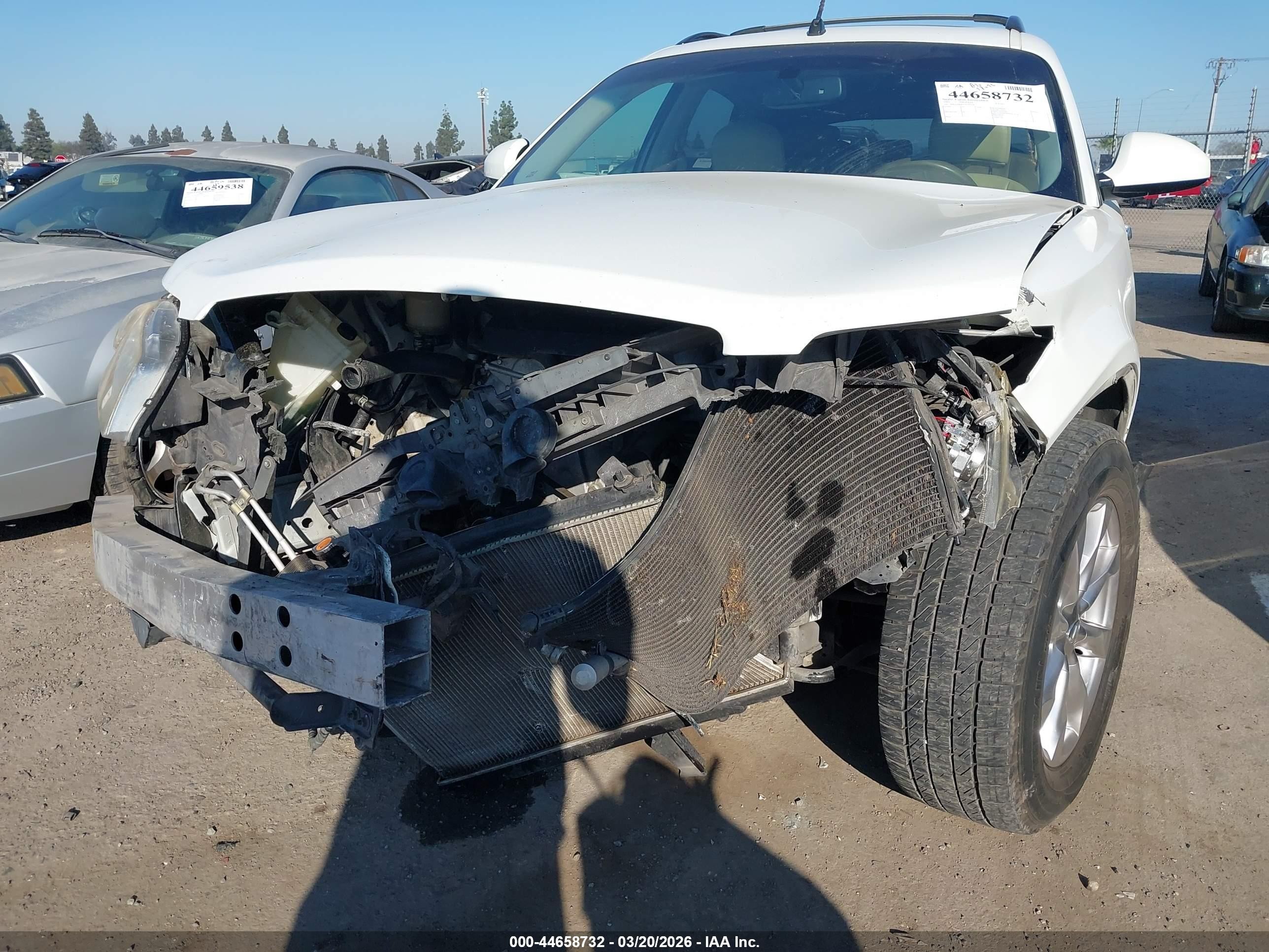 2007 Infiniti Fx35 White vin: JNRAS08W67X204228