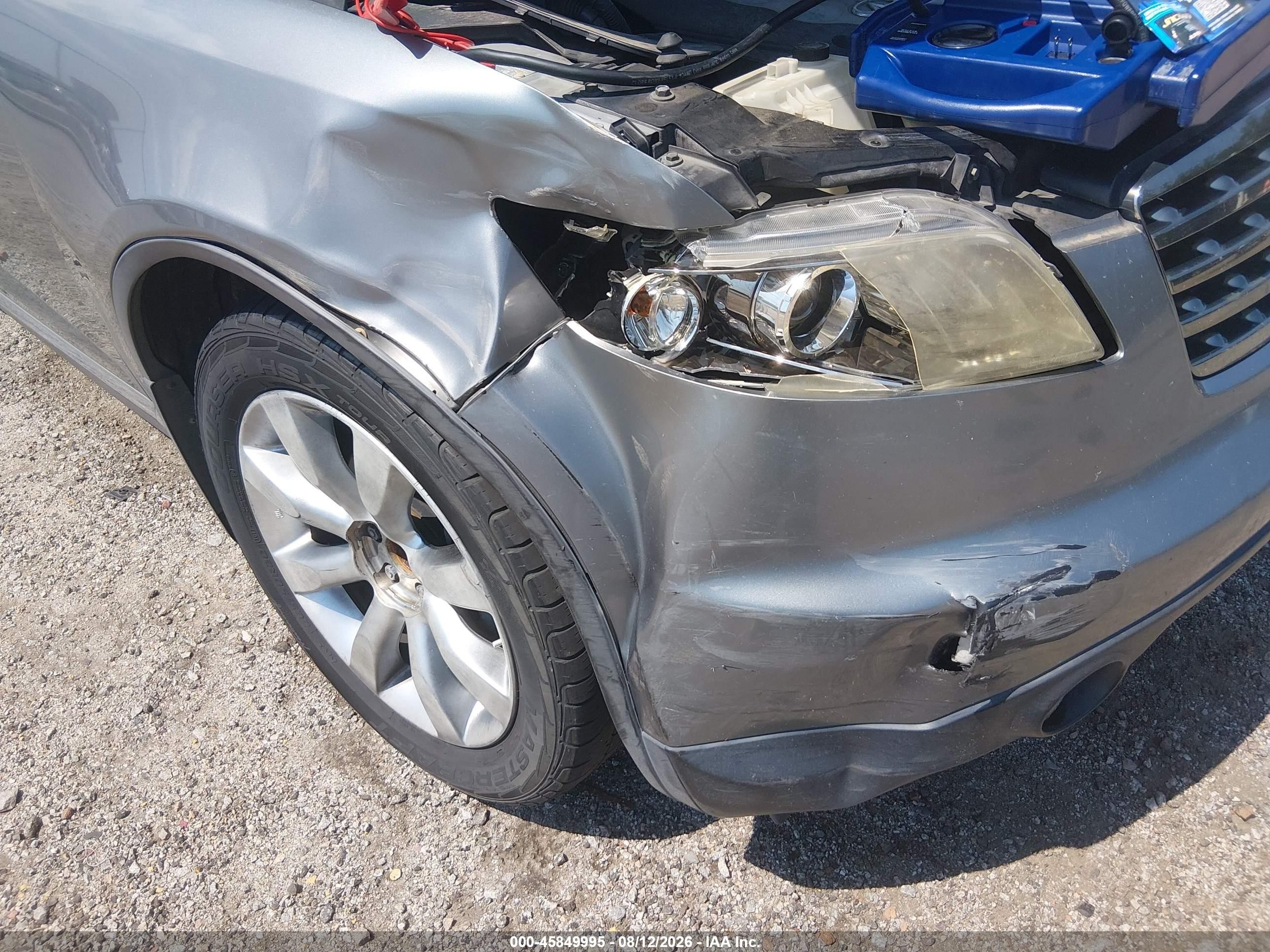 2007 Infiniti Fx35   Silver vin: JNRAS08W67X205511