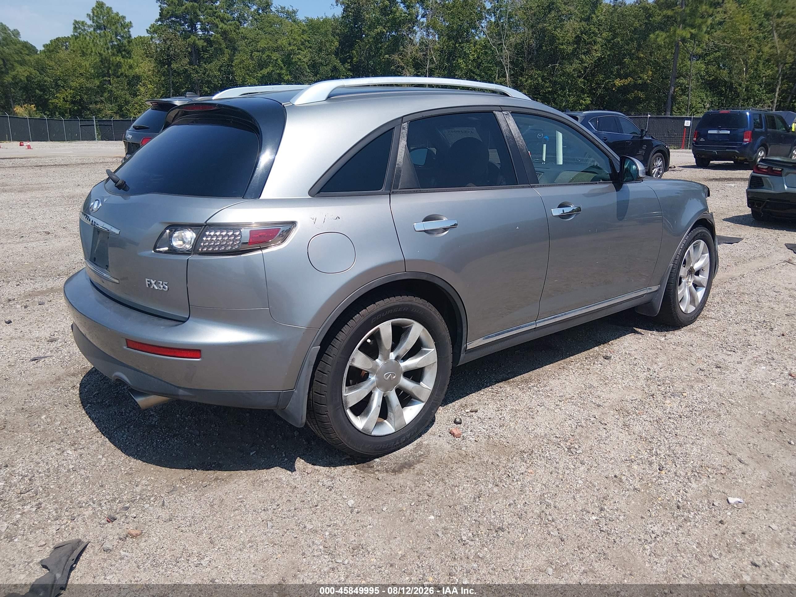 2007 Infiniti Fx35   Silver vin: JNRAS08W67X205511