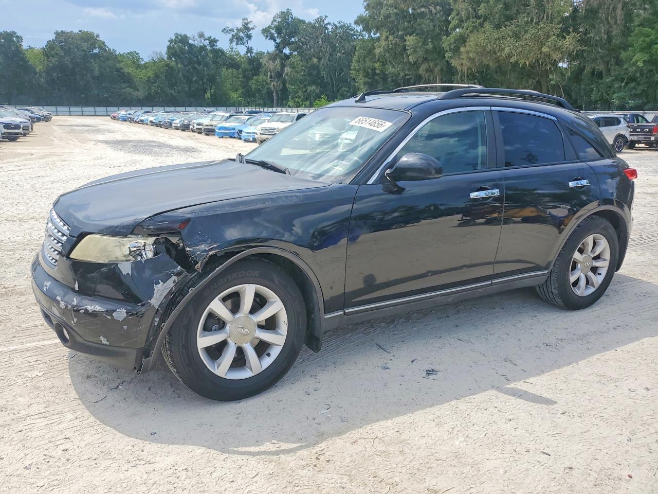 2003 Infiniti Fx35 Base Черный vin: JNRAS08W73X200618