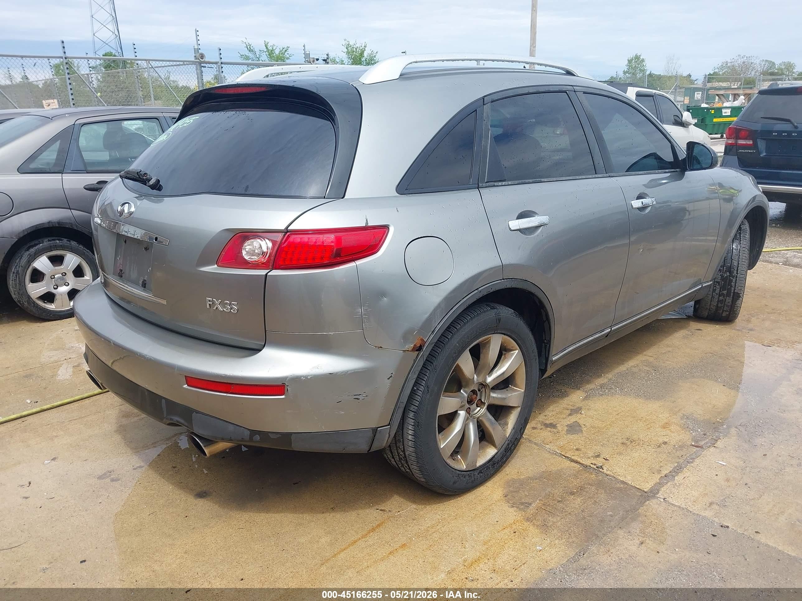 2004 Infiniti Fx35   Gray vin: JNRAS08W74X221955