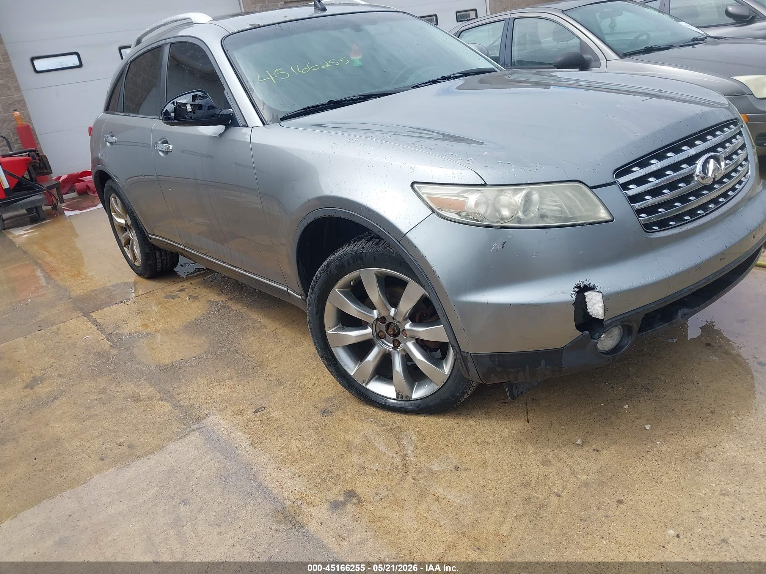 2004 Infiniti Fx35   Gray vin: JNRAS08W74X221955
