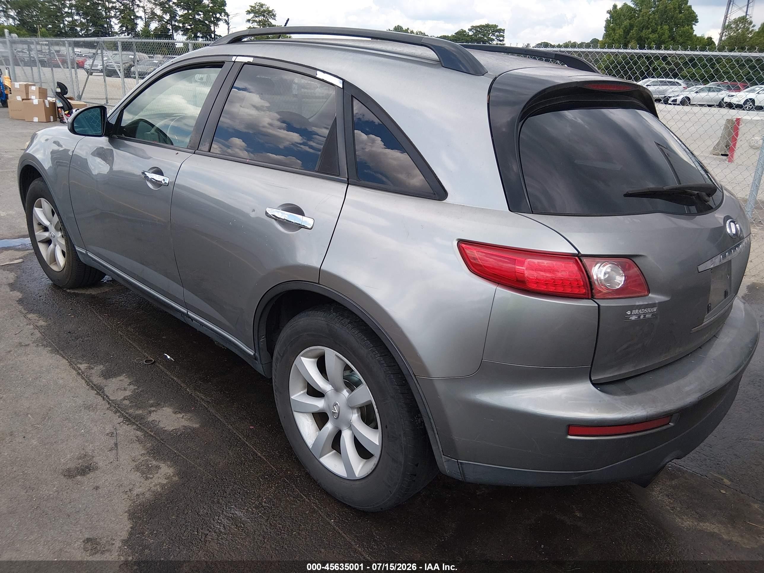 2005 Infiniti Fx35   Серый vin: JNRAS08W75X215168