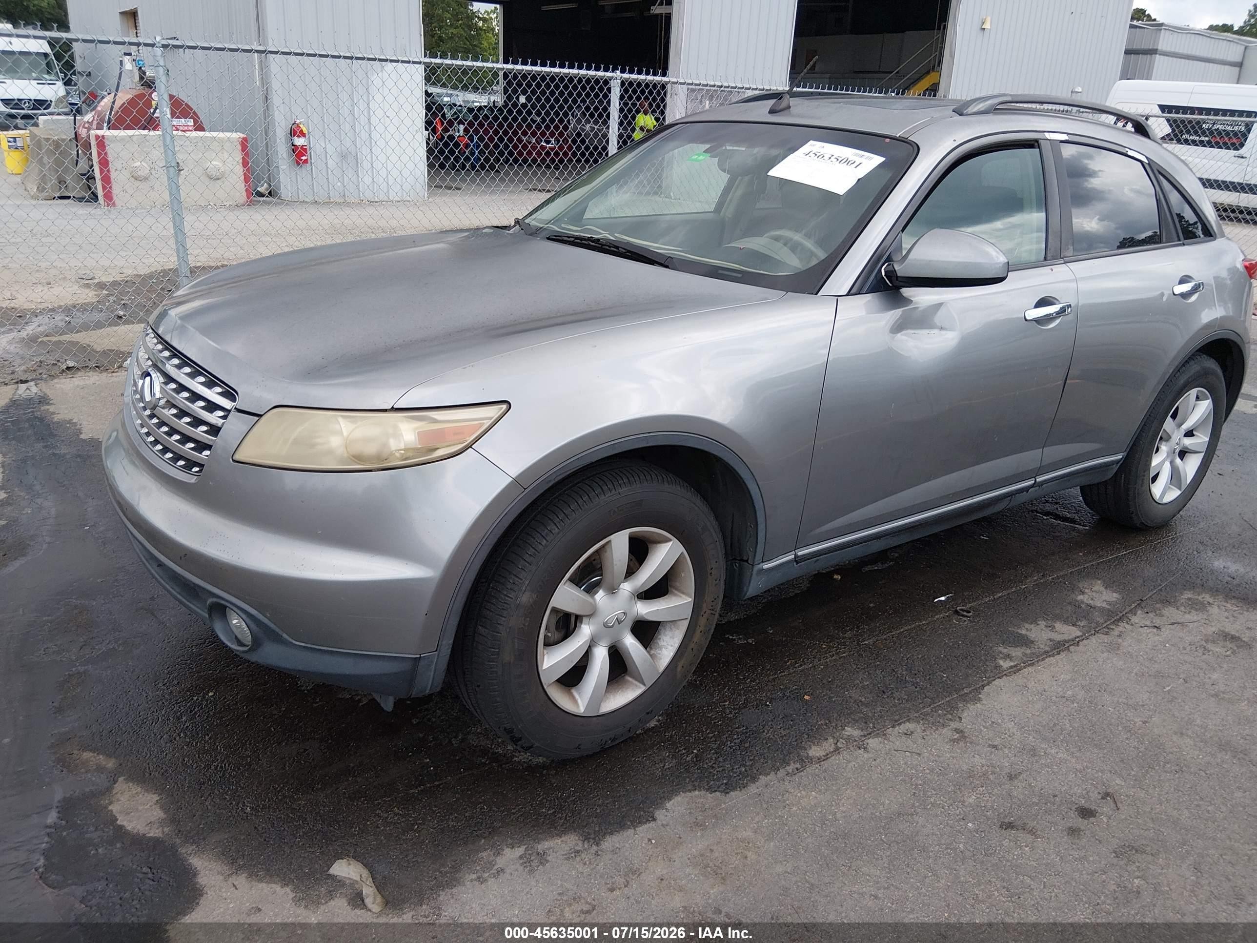 2005 Infiniti Fx35   Серый vin: JNRAS08W75X215168