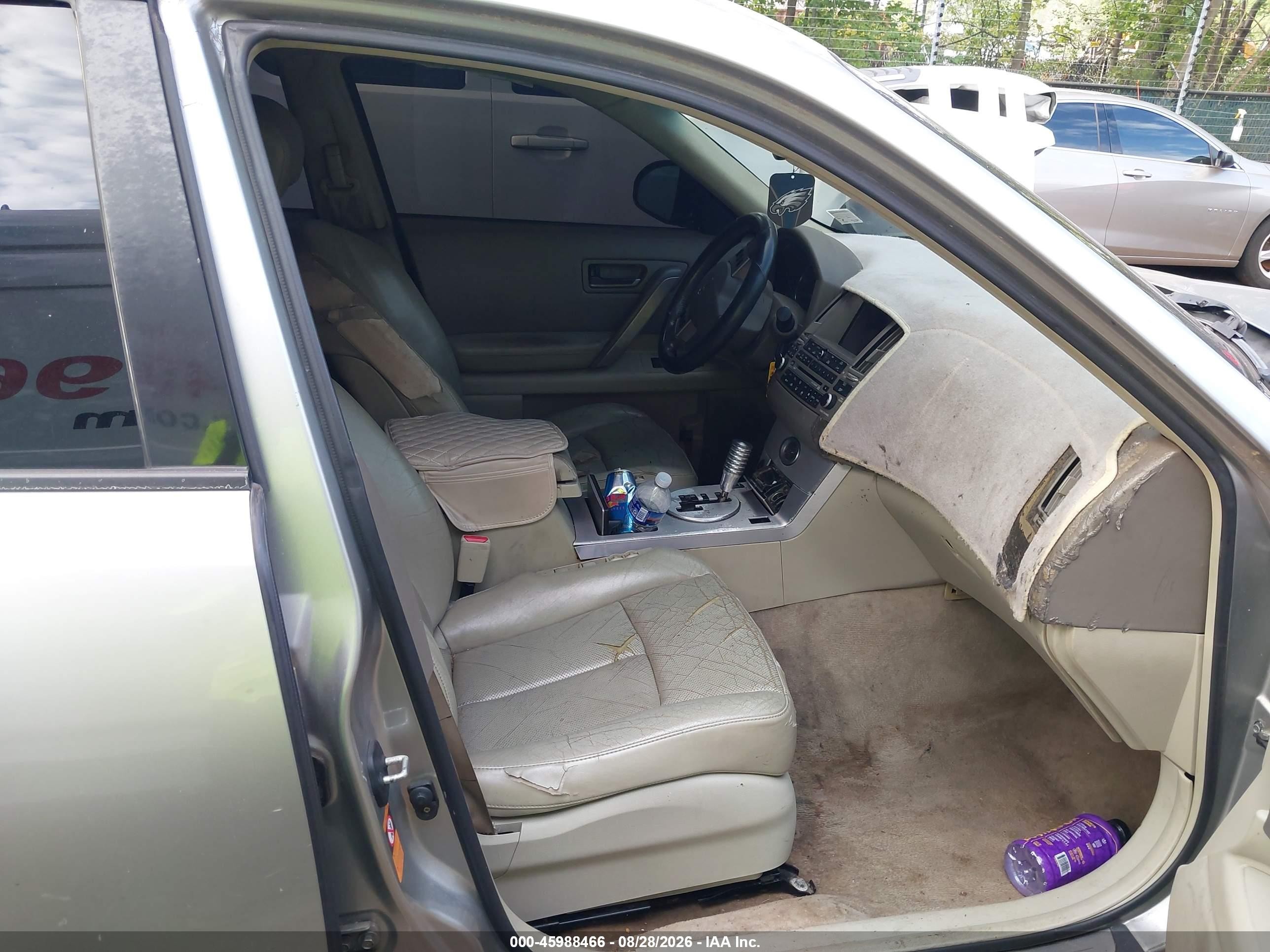 2005 Infiniti Fx35 Silver vin: JNRAS08W75X216353