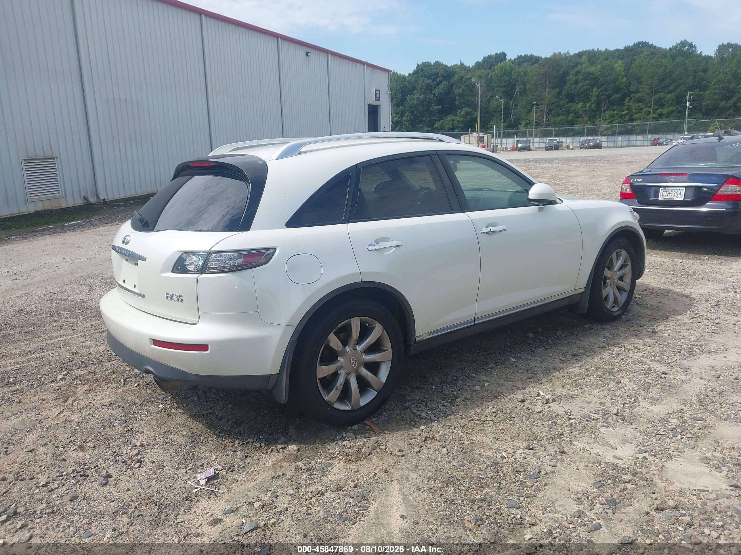 2006 Infiniti Fx35 White vin: JNRAS08W76X208982